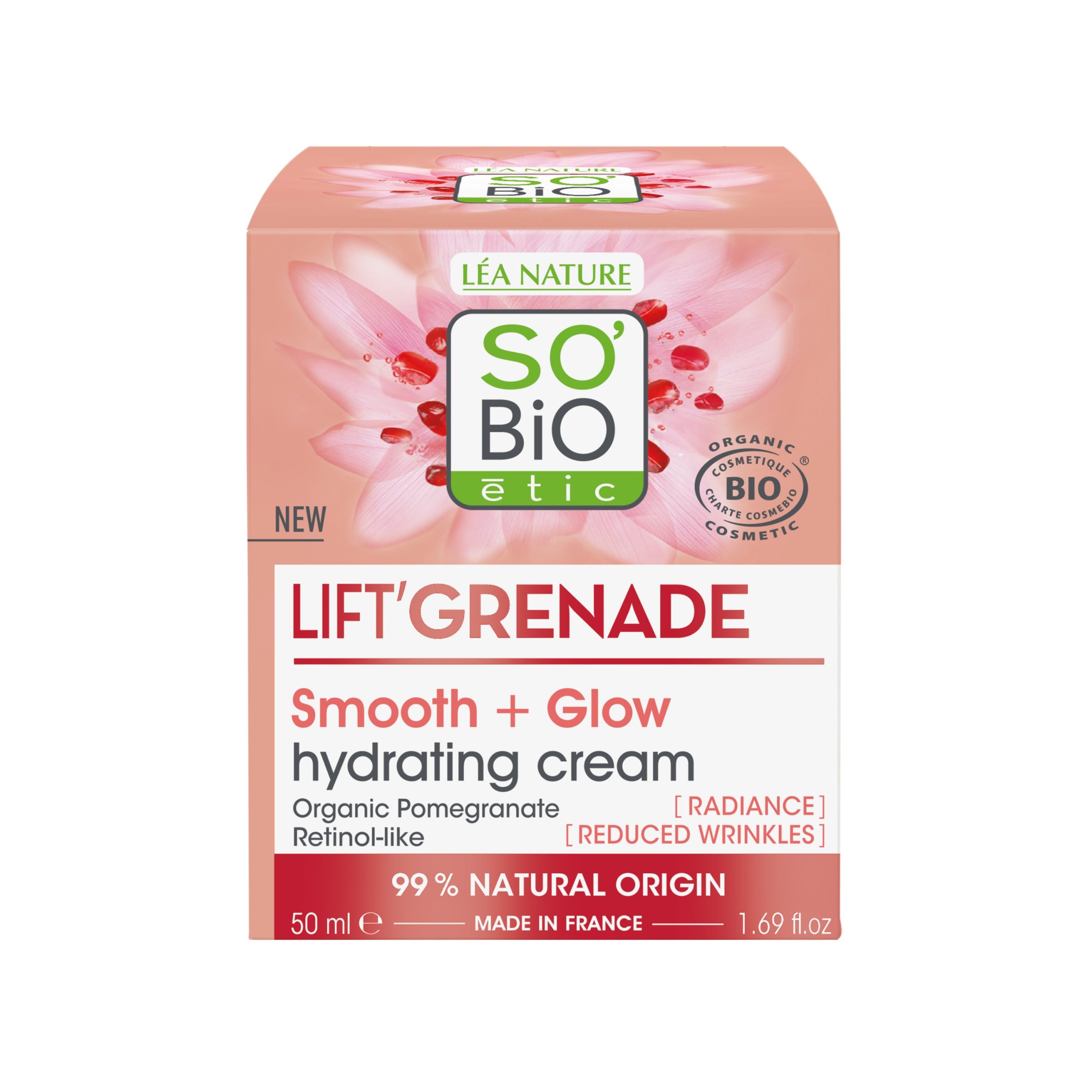 Krém denní rozjasňující proti vráskám Lift'Grenade 50 ml BIO   SO’BiO étic SO’BiO étic