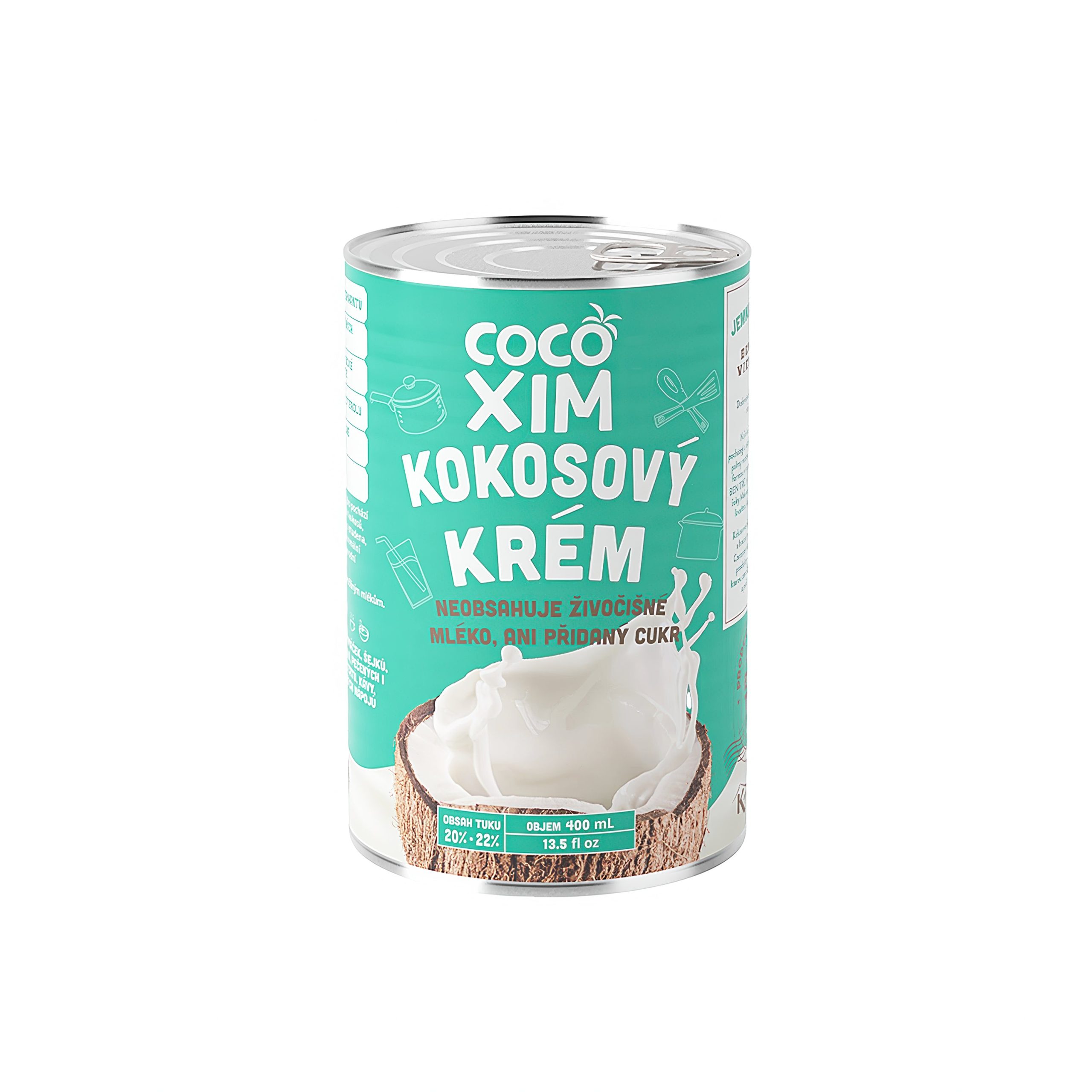 Krém kokosový na vaření plech 20-22 % 400 ml   COCOXIM Cocoxim