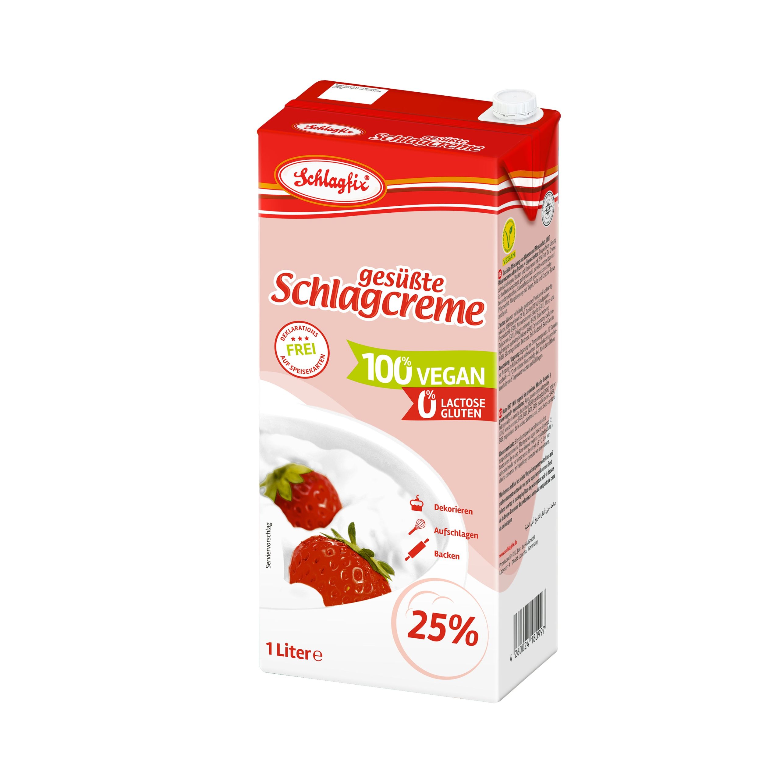 Krém na šlehání slazený 1000 ml   SCHLAGFIX Schlagfix