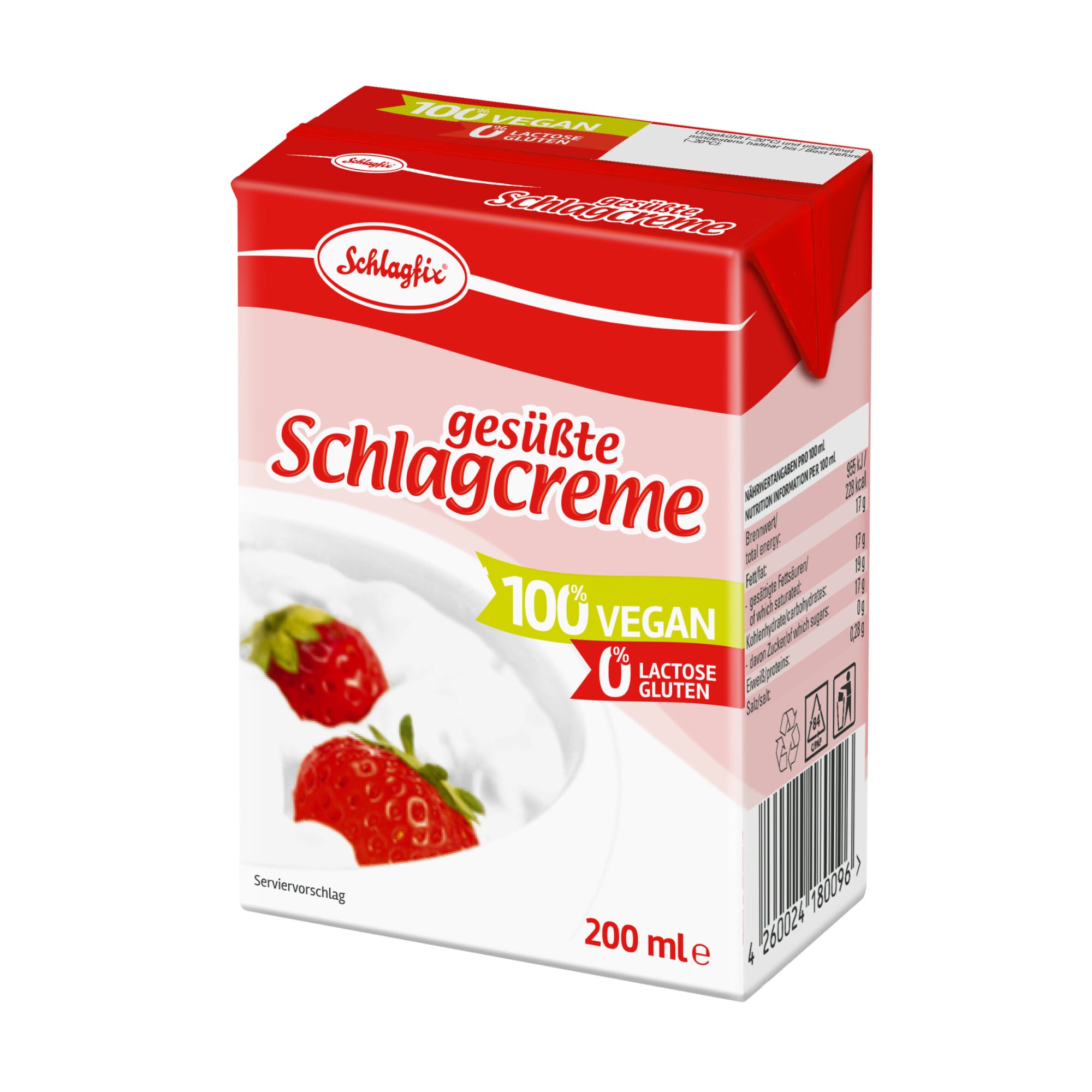 Krém na šlehání slazený 200 ml   SCHLAGFIX Schlagfix