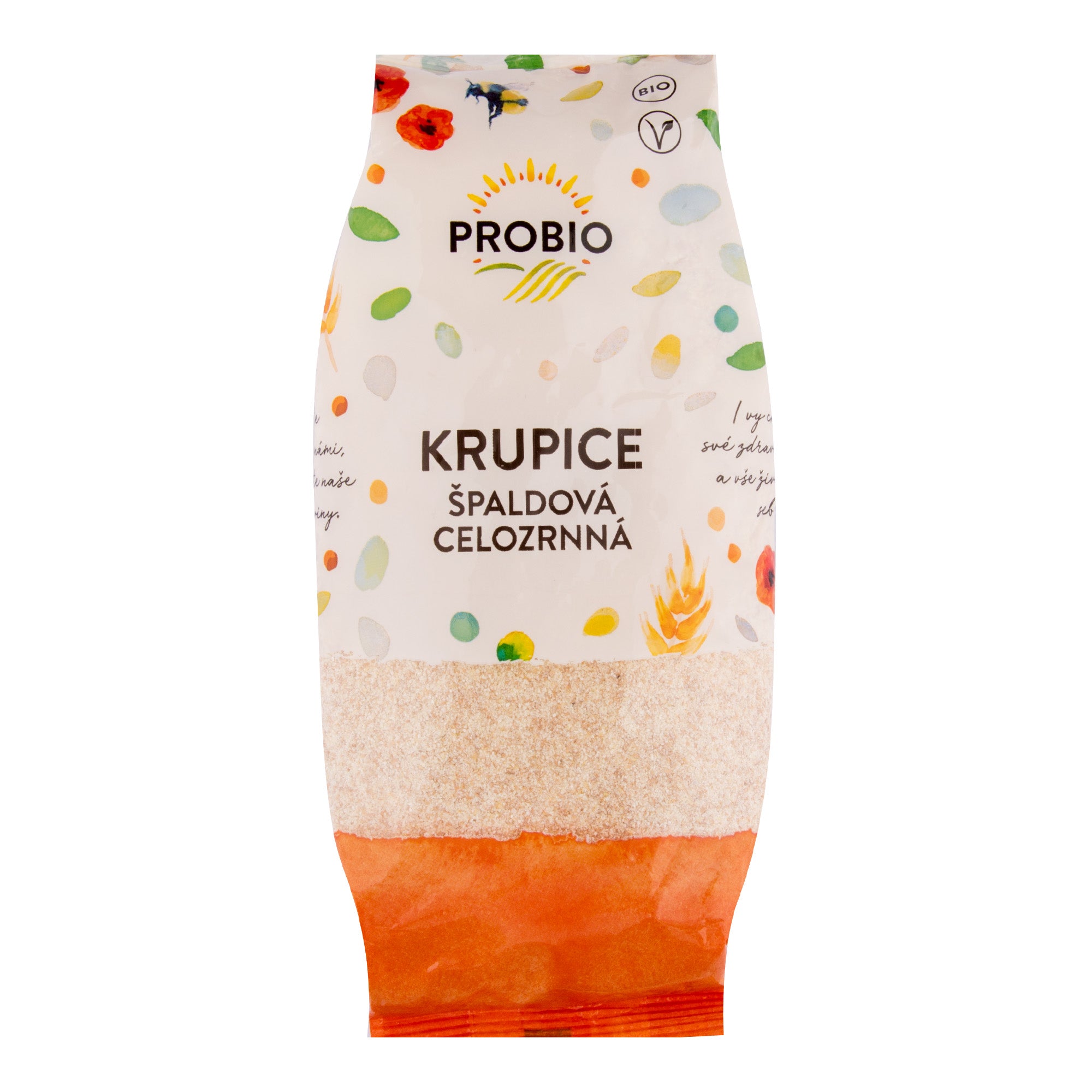 Krupice špaldová celozrnná 400 g BIO   PROBIO Pro-bio
