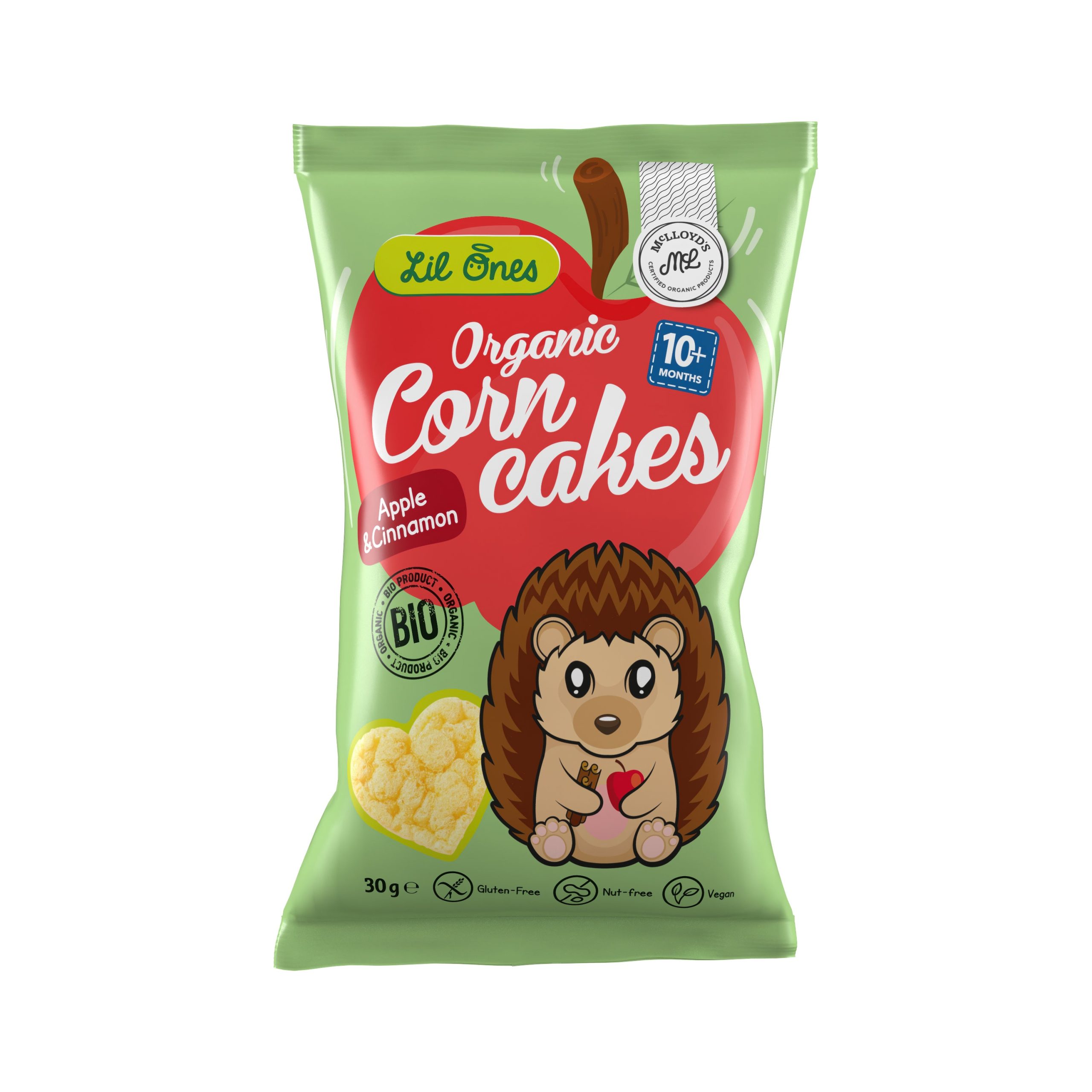 Křupky kukuřičné Lil Ones jablko a skořice 30 g BIO   MCLLOYD´S MCLLOYD´S