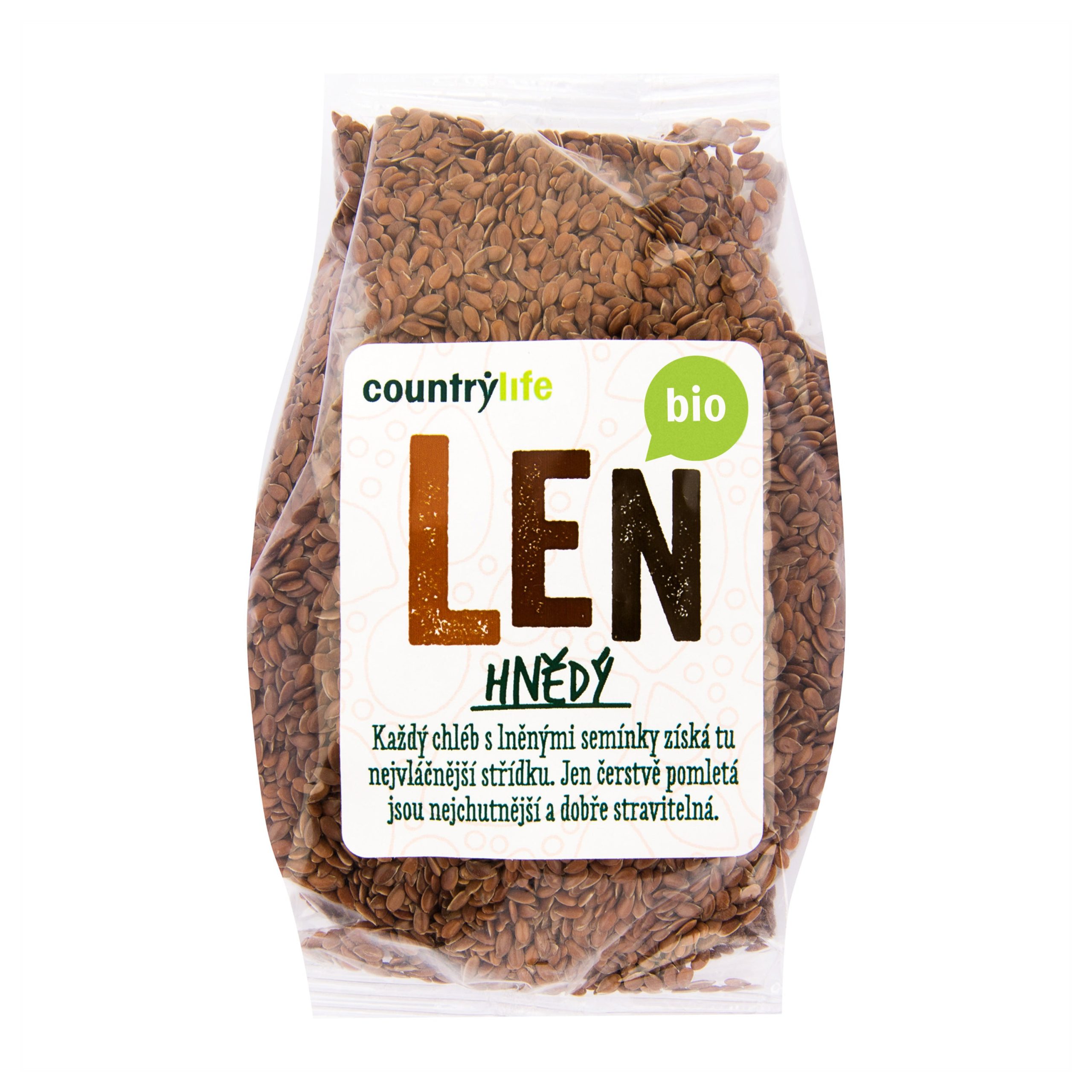 Len hnědý 300 g BIO   COUNTRY LIFE Country Life