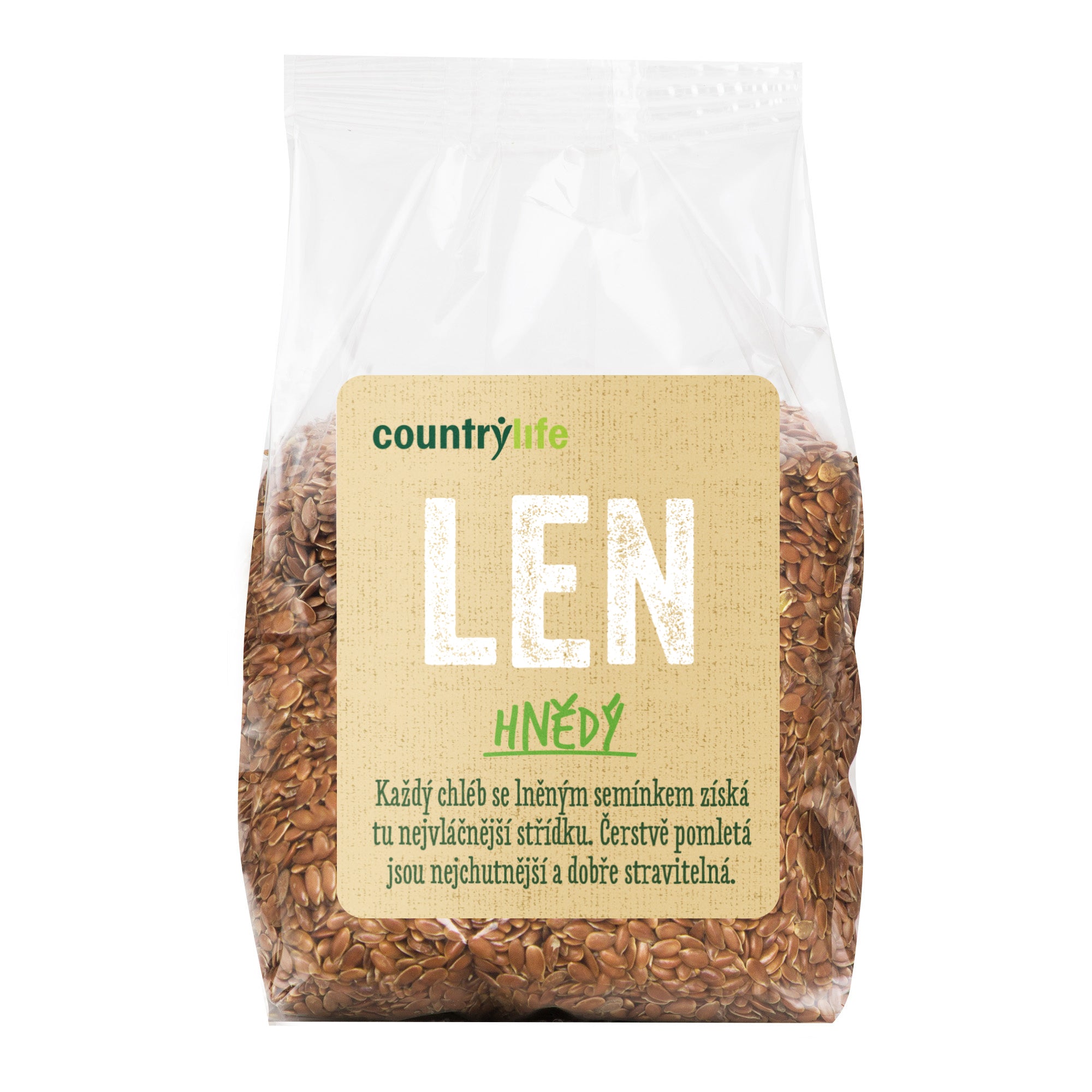 Len hnědý 300 g   COUNTRY LIFE Country Life