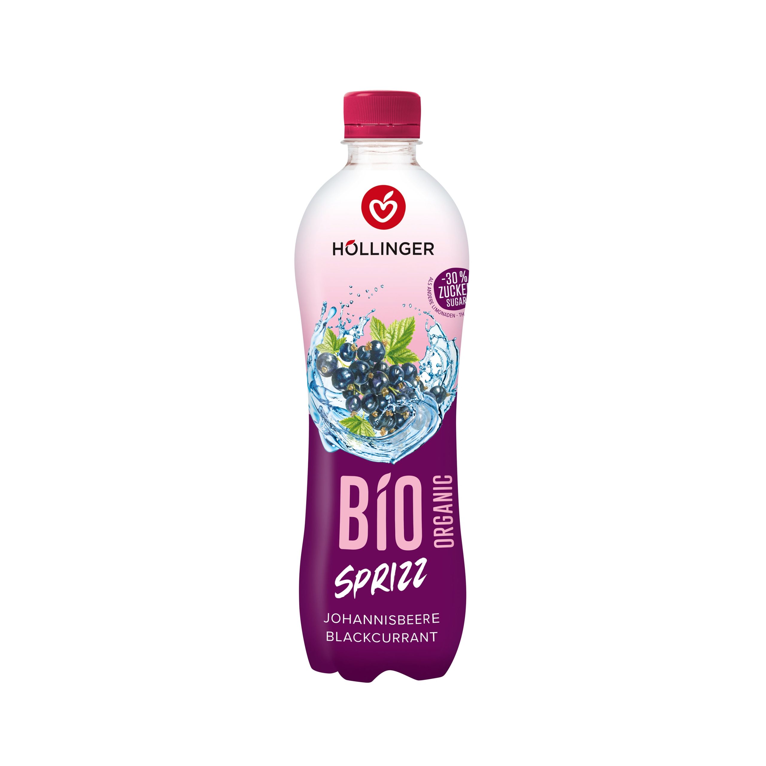 Limonáda černý rybíz 500 ml BIO   HOLLINGER Hollinger