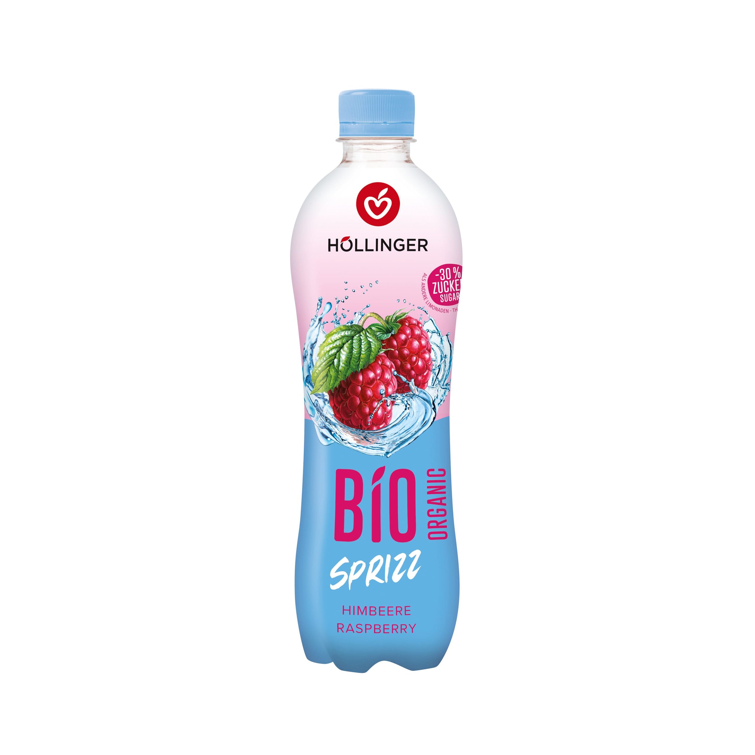 Limonáda malina 500 ml BIO   HOLLINGER Hollinger