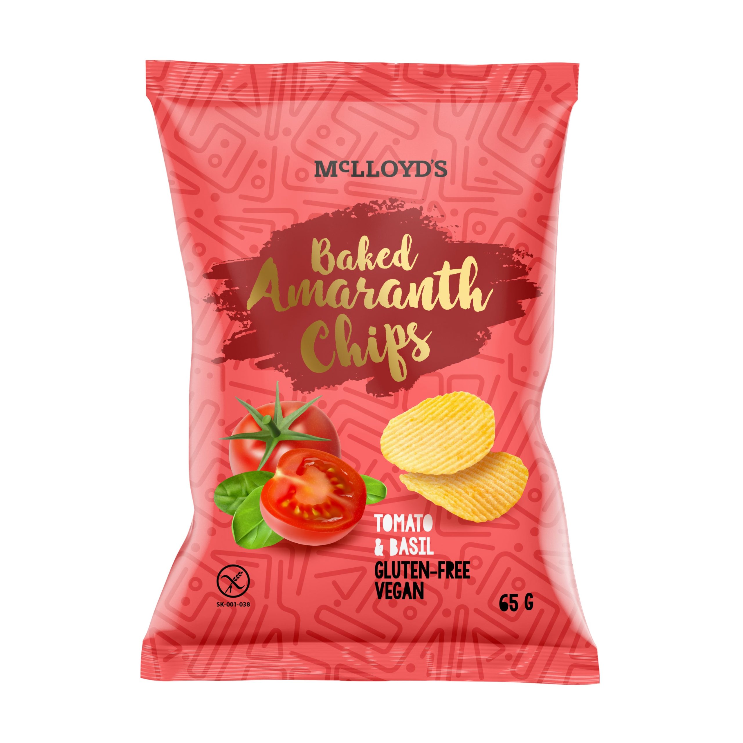 Lupínky amarantové rajče a bazalka bezlepkové 65 g   MCL MCL
