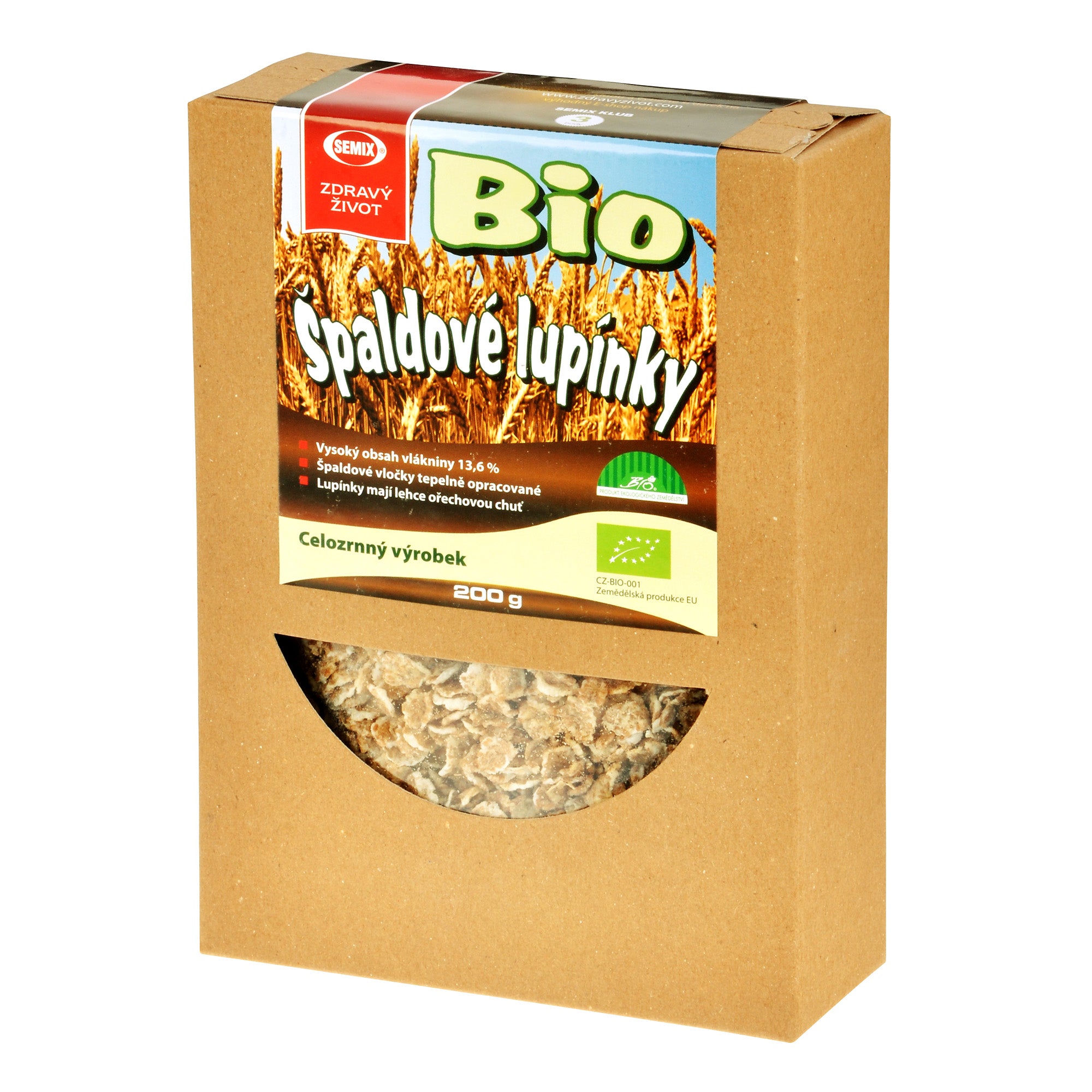 Lupínky špaldové 200 g BIO   SEMIX Semix Pluso