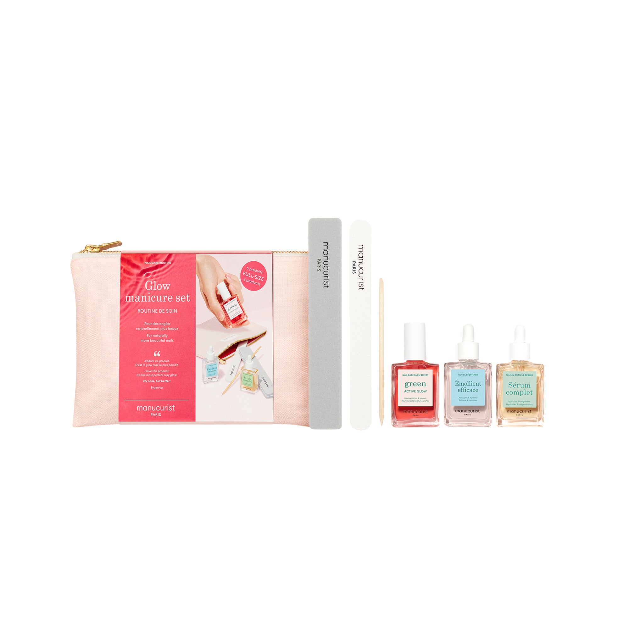 Manucurist Dárková sada Glow Manucure Set - domácí nehtové studio Manucurist