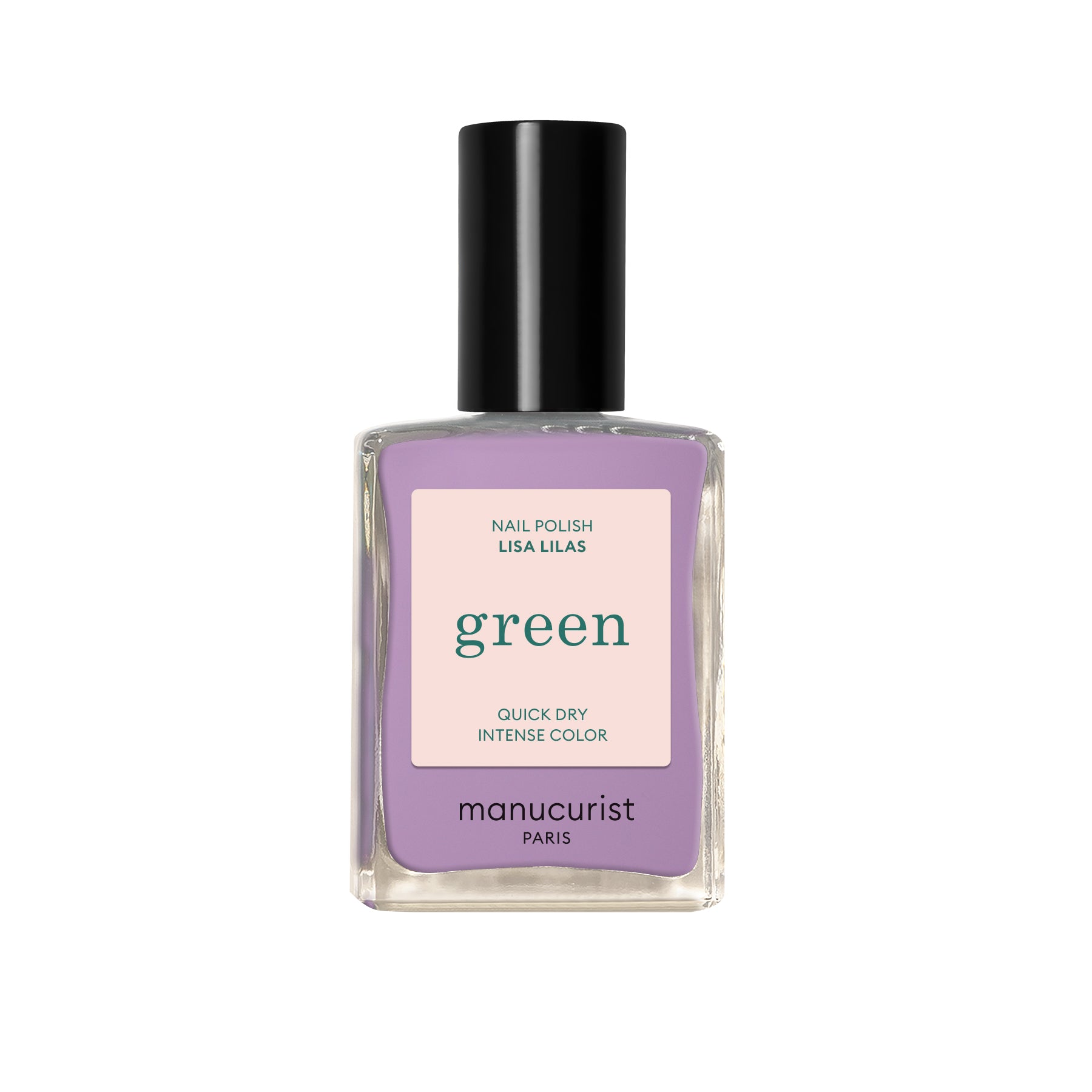 Manucurist Green schnoucí lak na nehty - Lisa Lilas (15 ml) - pastelová fialová barva Manucurist