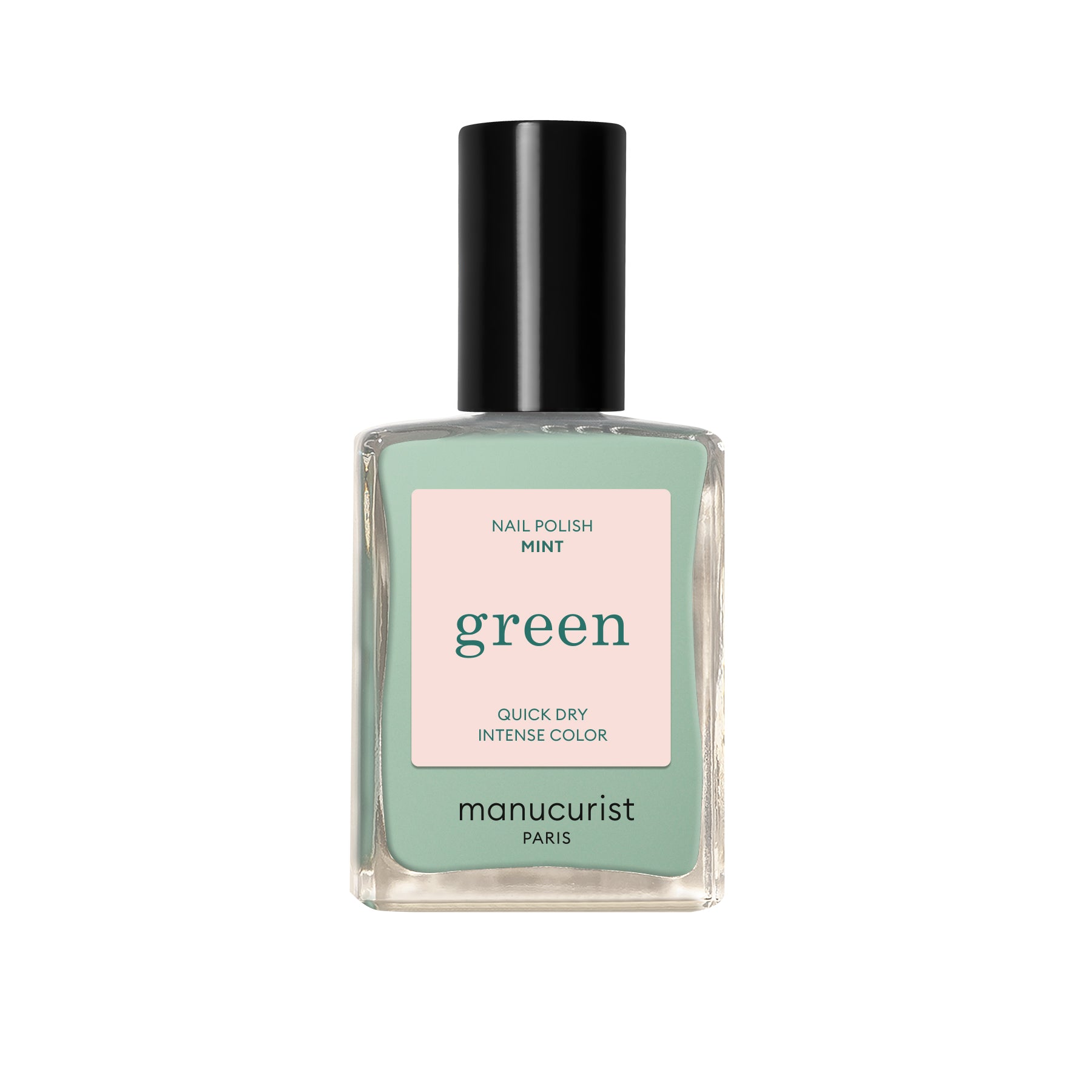 Manucurist Green schnoucí lak na nehty - Mint (15 ml) - jemná pastelově zelená barva Manucurist