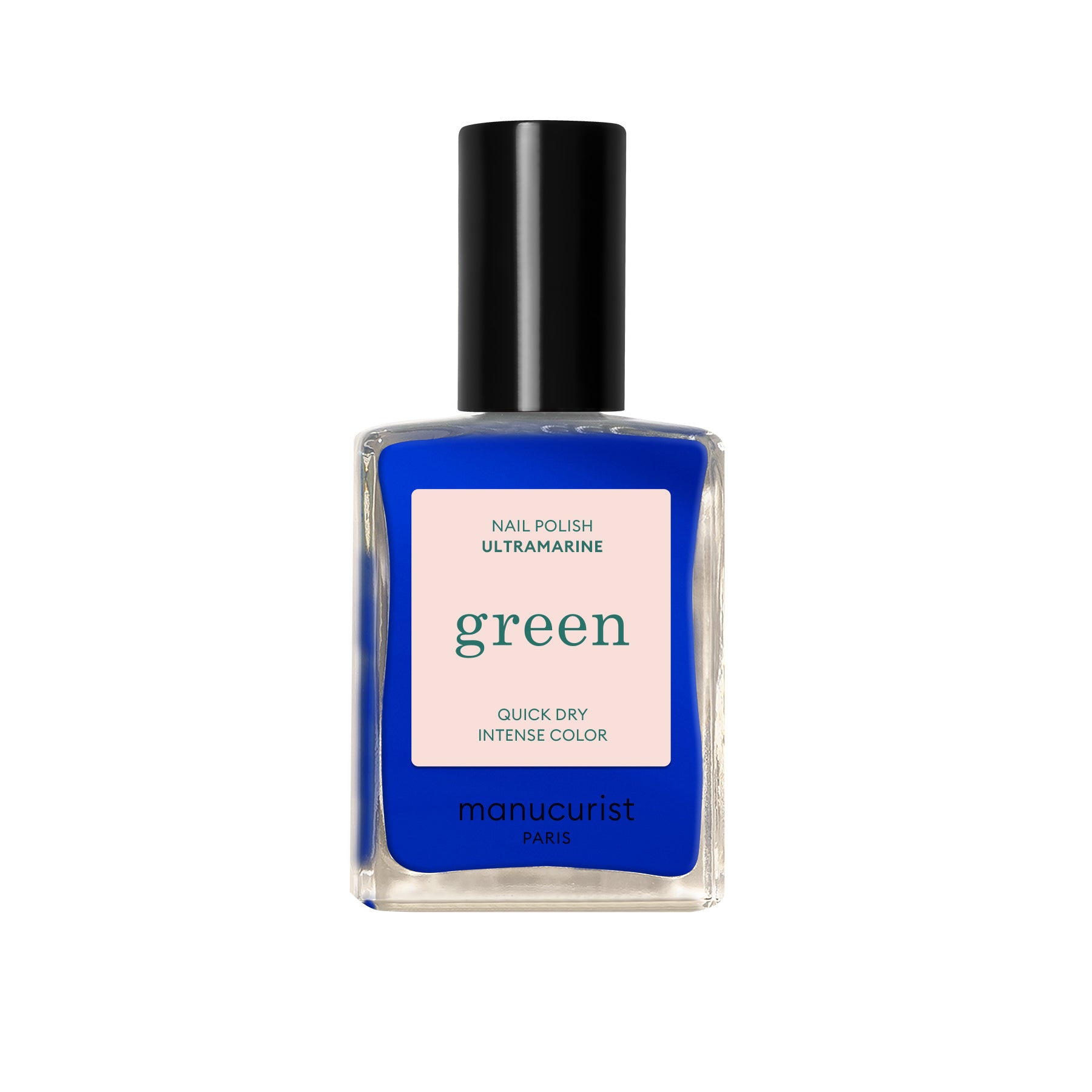 Manucurist Green schnoucí lak na nehty - Ultramarine (15 ml) - elektrizující modrý odstín Manucurist