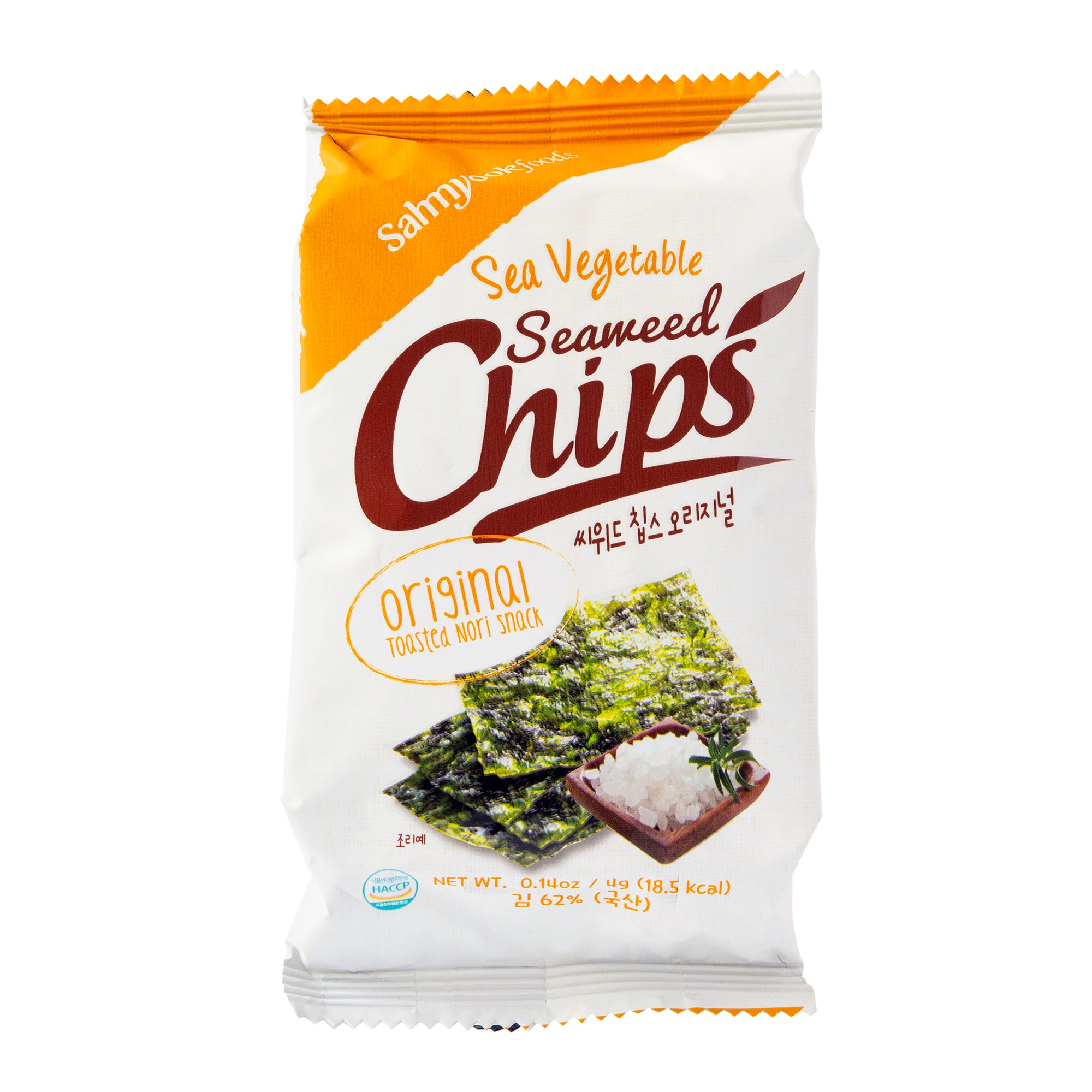 Mořské řasy Snack pražené Nori 4 g   SAHMYOOKFOODS Sahm Yook
