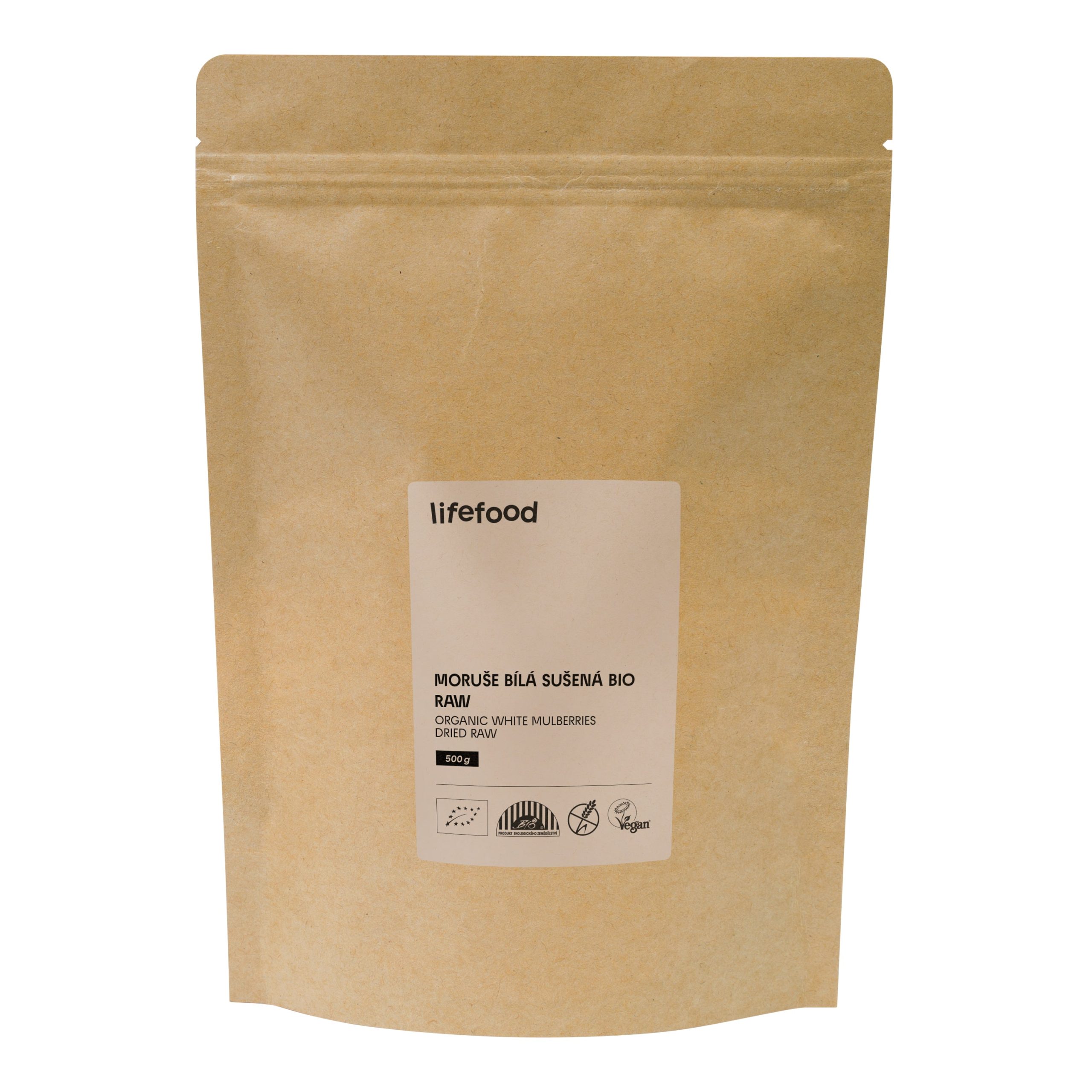 Moruše bílá sušená RAW 500 g BIO   LIFEFOOD Lifefood