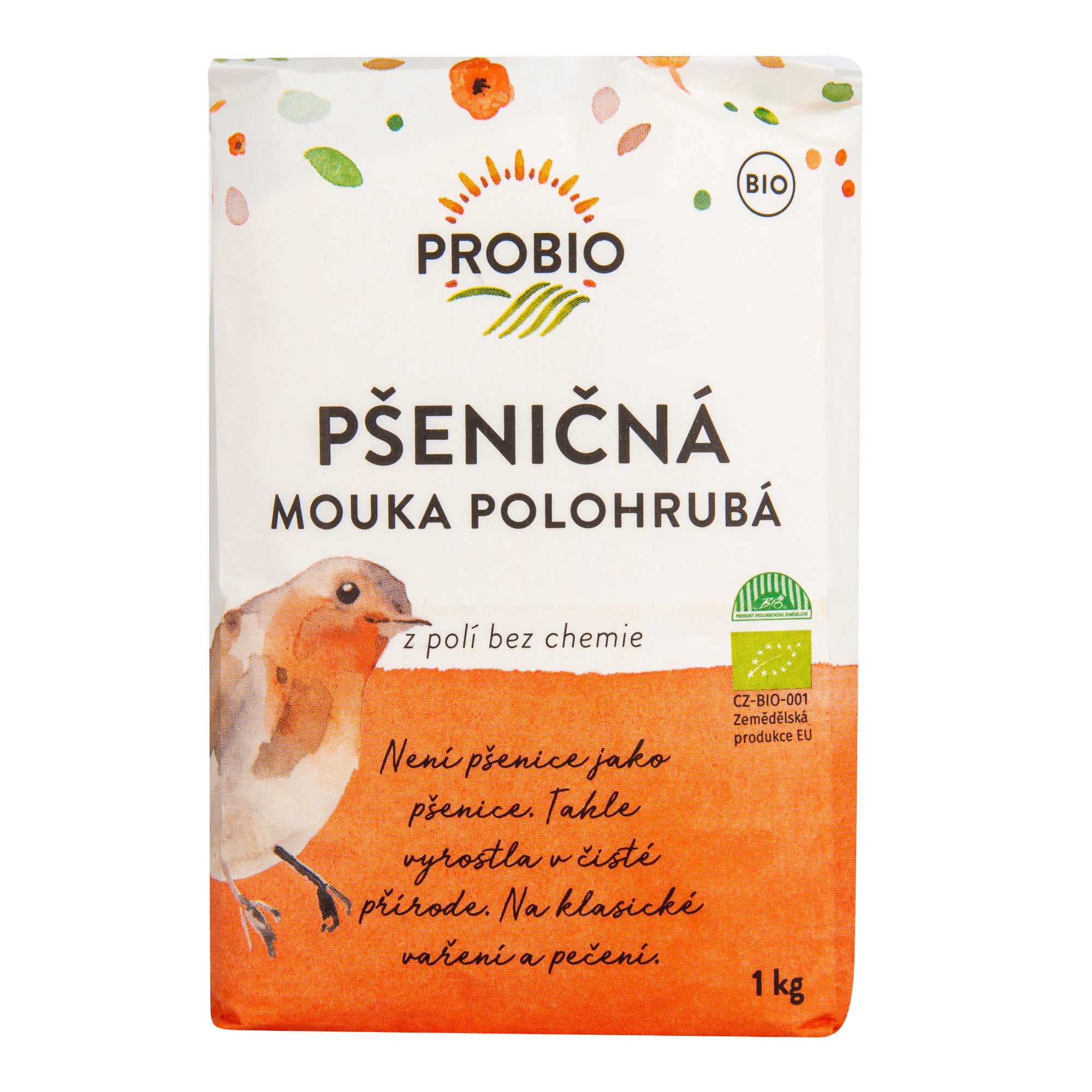 Mouka pšeničná polohrubá 1 kg BIO   PROBIO Pro-bio