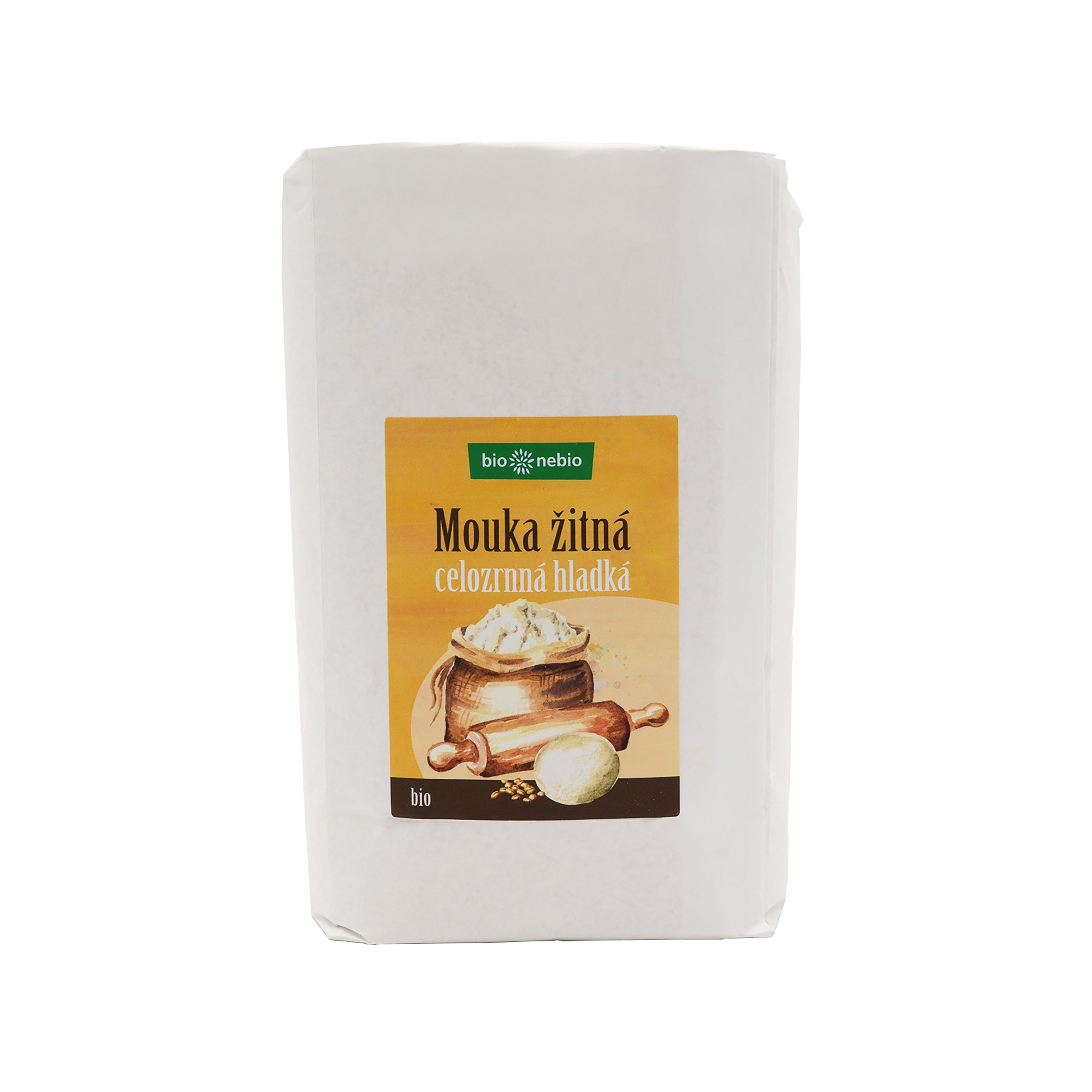 Mouka žitná celozrnná hladká 1 kg BIO   BIO NEBIO Bio nebio