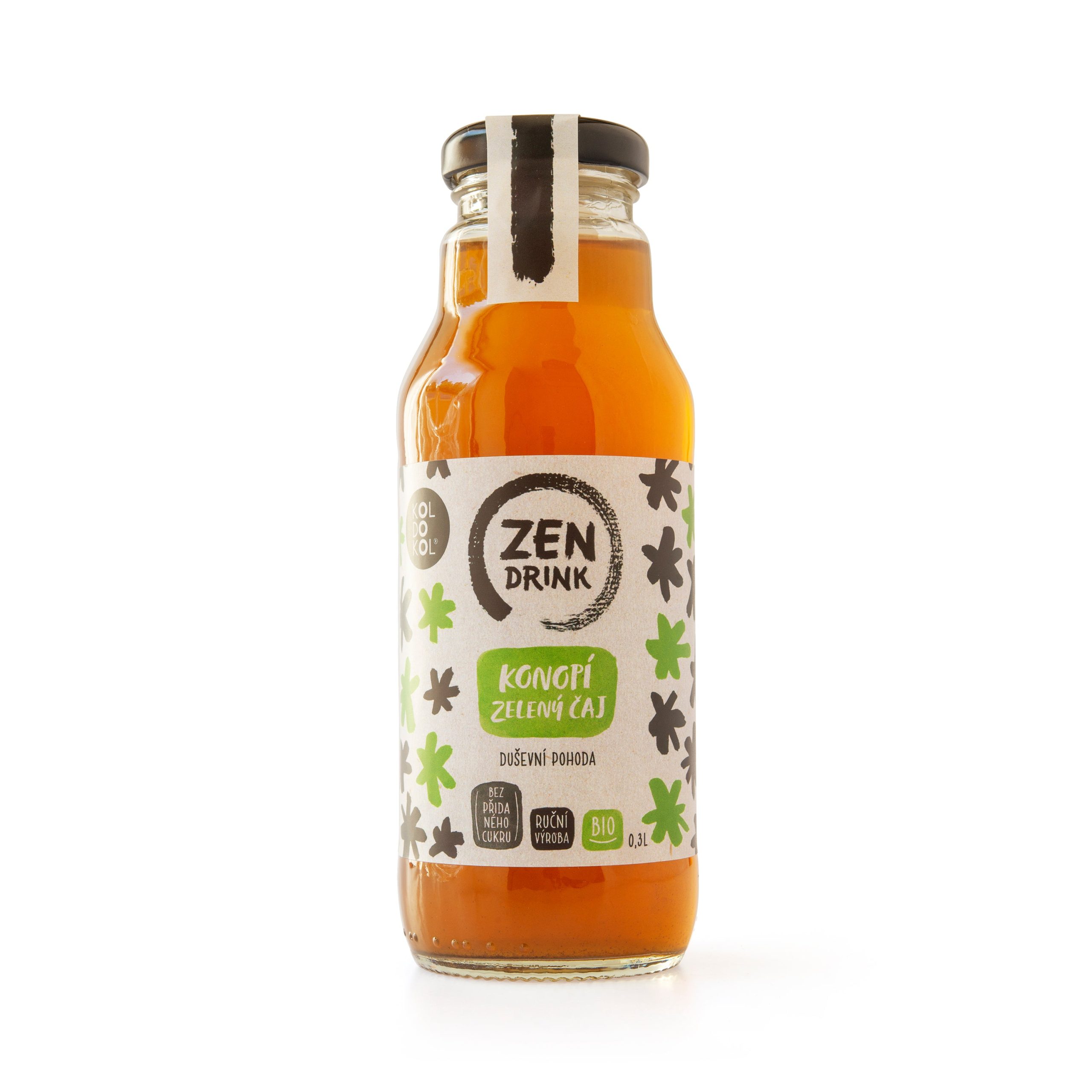 Nápoj ZEN zelený čaj a konopí 300 ml BIO   KOLDOKOL Koldokol