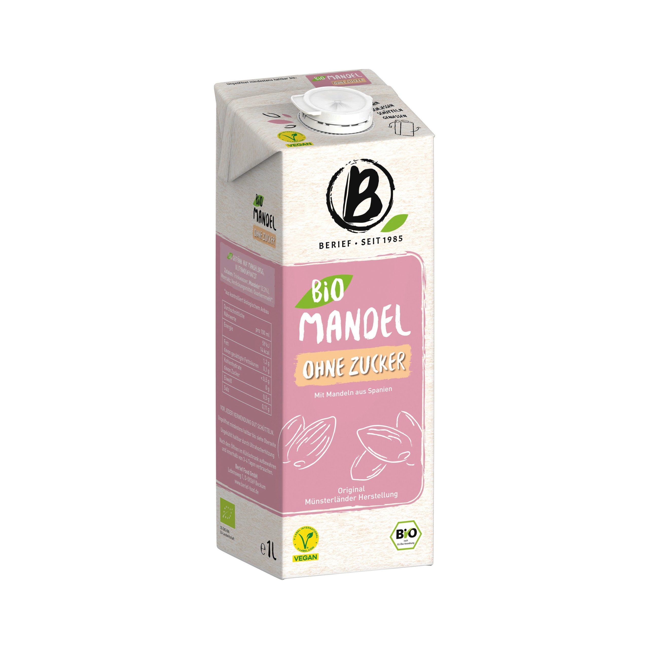 Nápoj mandlový 1 l BIO   BERIEF Berief