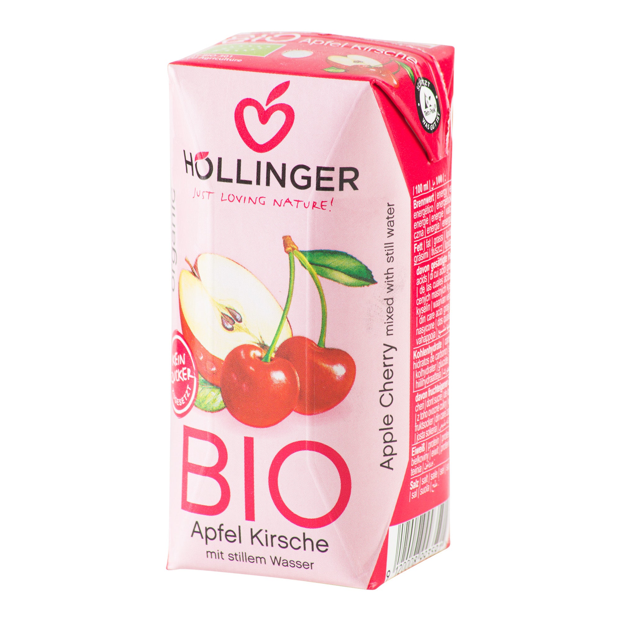 Nektar jablko višeň 200 ml BIO   HOLLINGER Hollinger