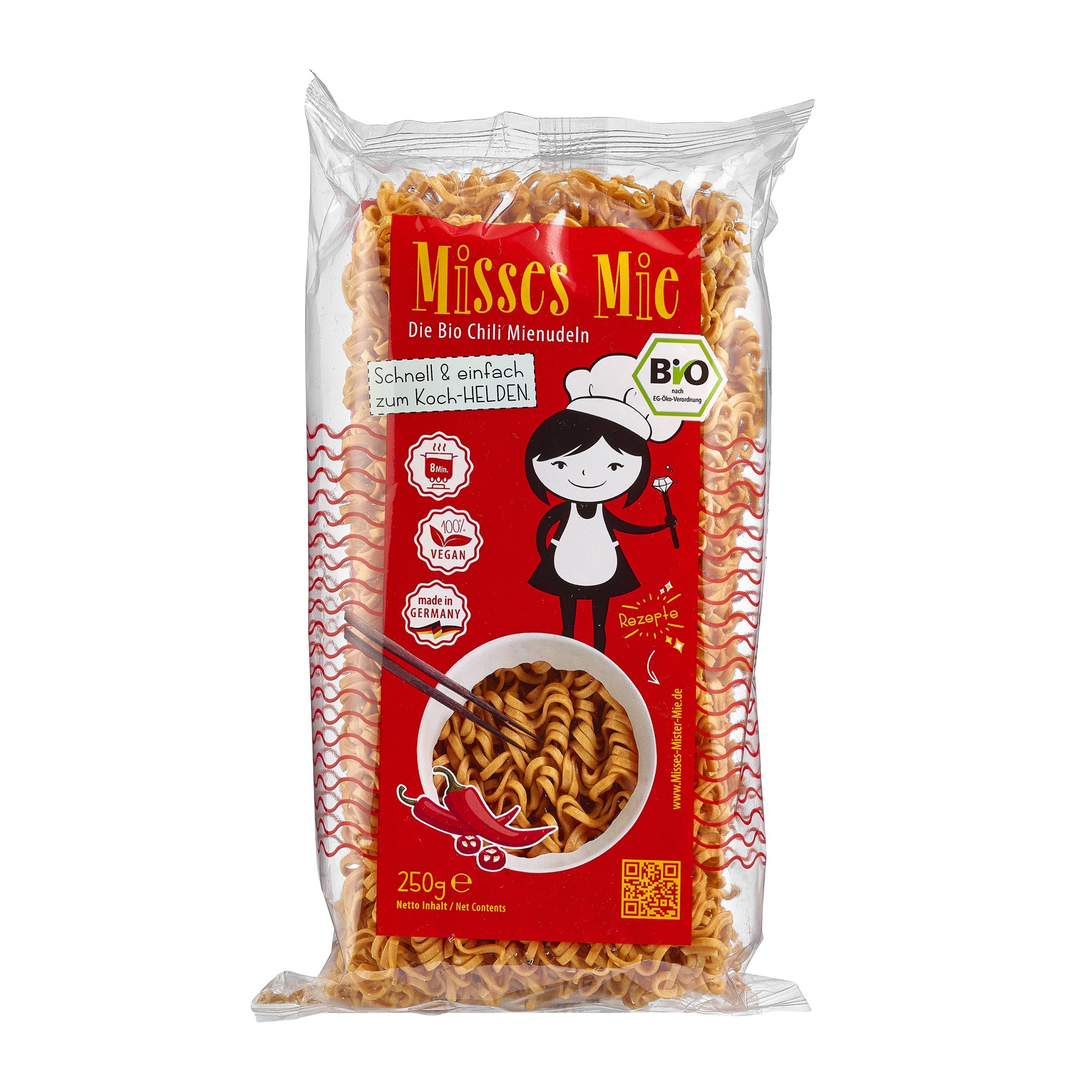 Nudle s chilli instantní 250 g BIO   MISSES & MISTER MIE Misses & Mister Mie