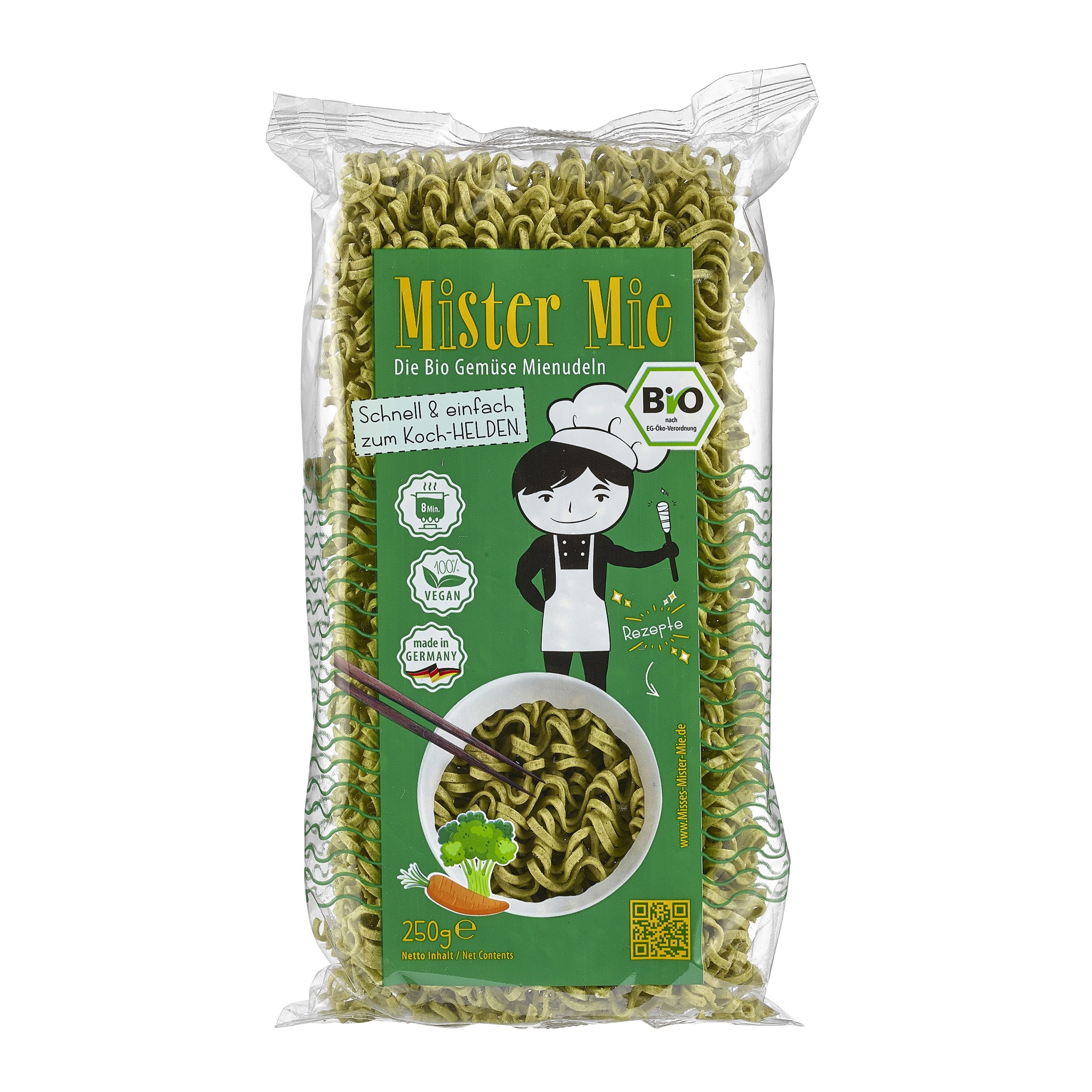Nudle zeleninové instantní 250 g BIO   MISSES & MISTER MIE Misses & Mister Mie
