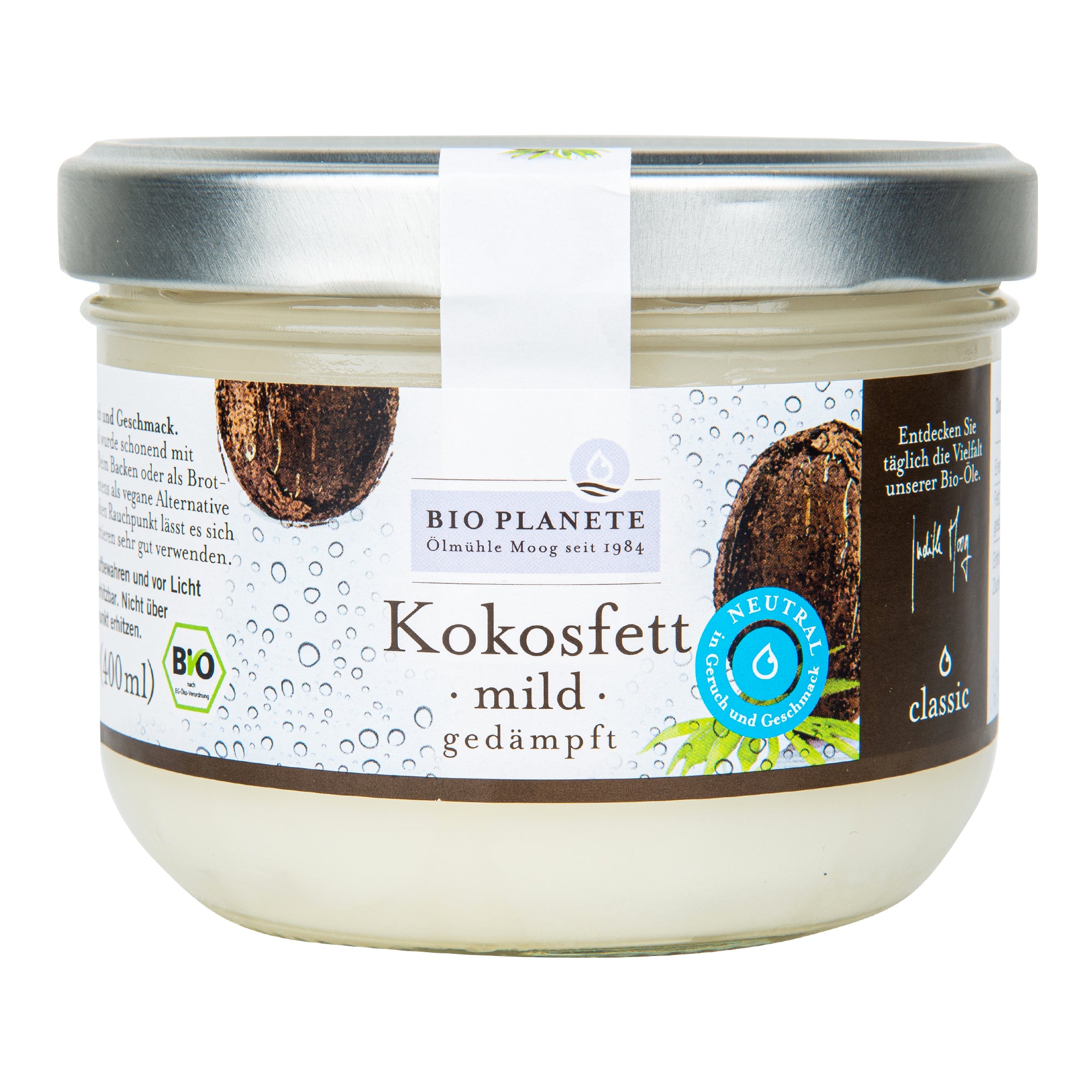 Olej kokosový dezodorizovaný 400 ml BIO   BIO PLANETE Bio Planete