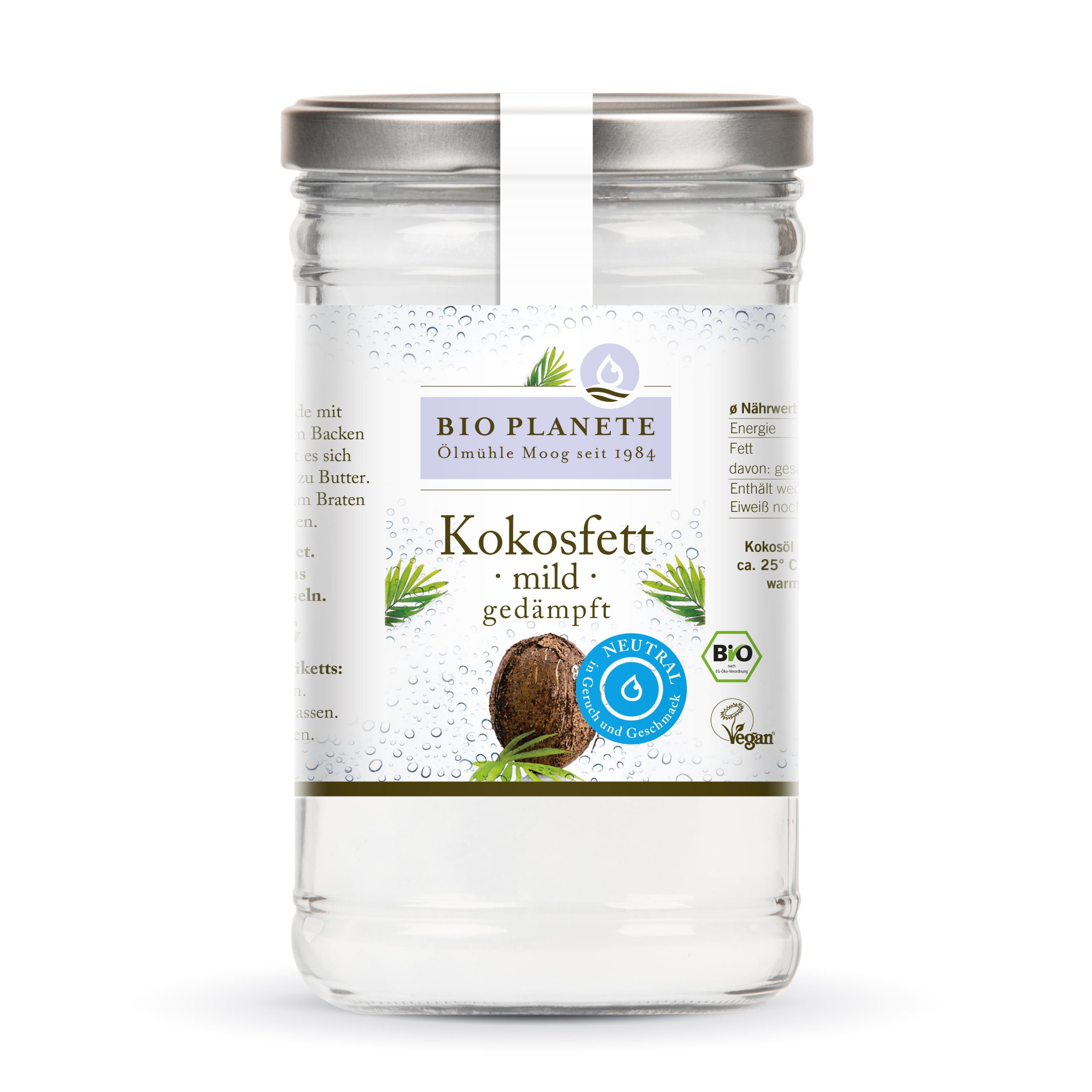 Olej kokosový dezodorizovaný 950 ml BIO   BIO PLANETE Bio Planete