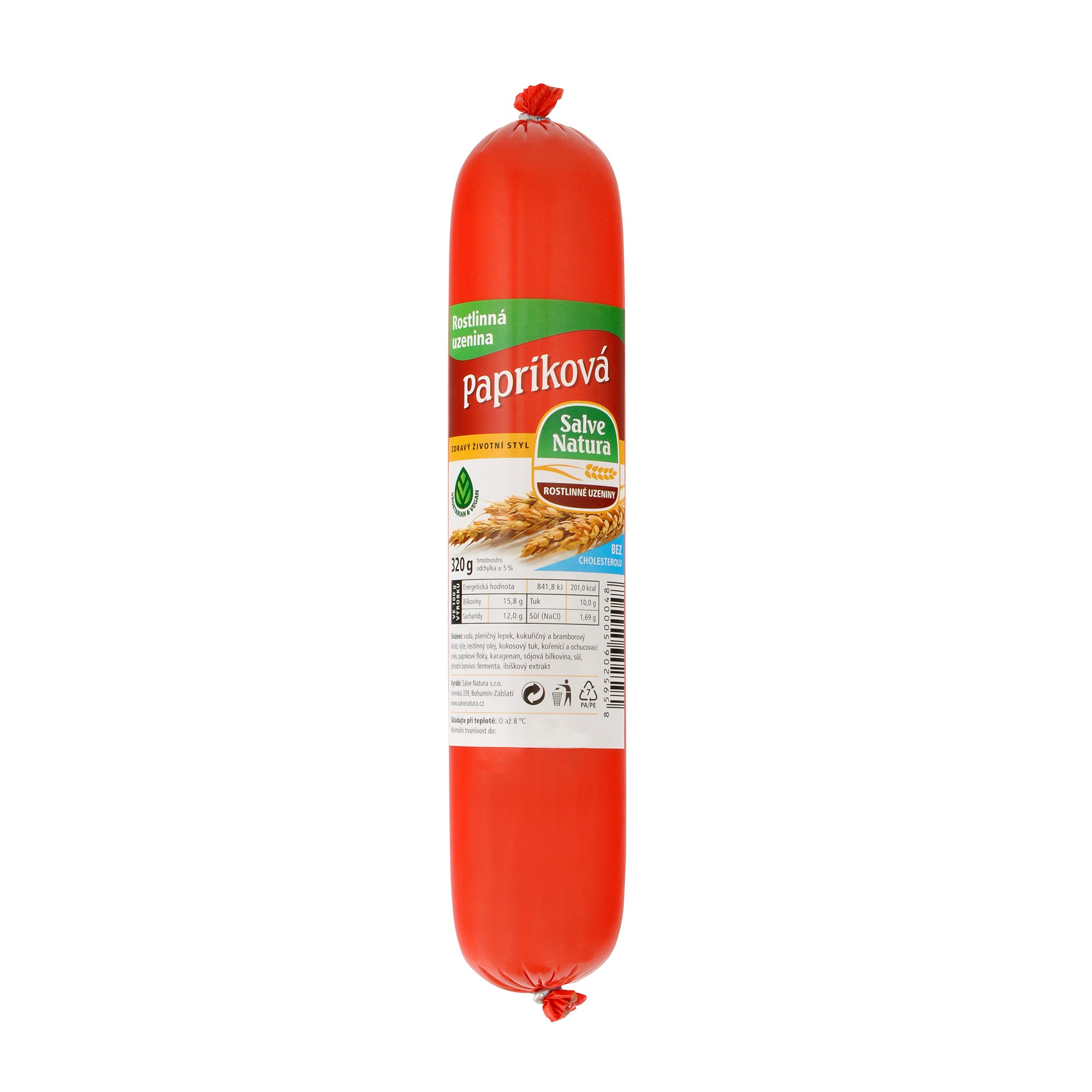 Papriková rostlinná uzenina 320 g   SALVE NATURA Salve Natura