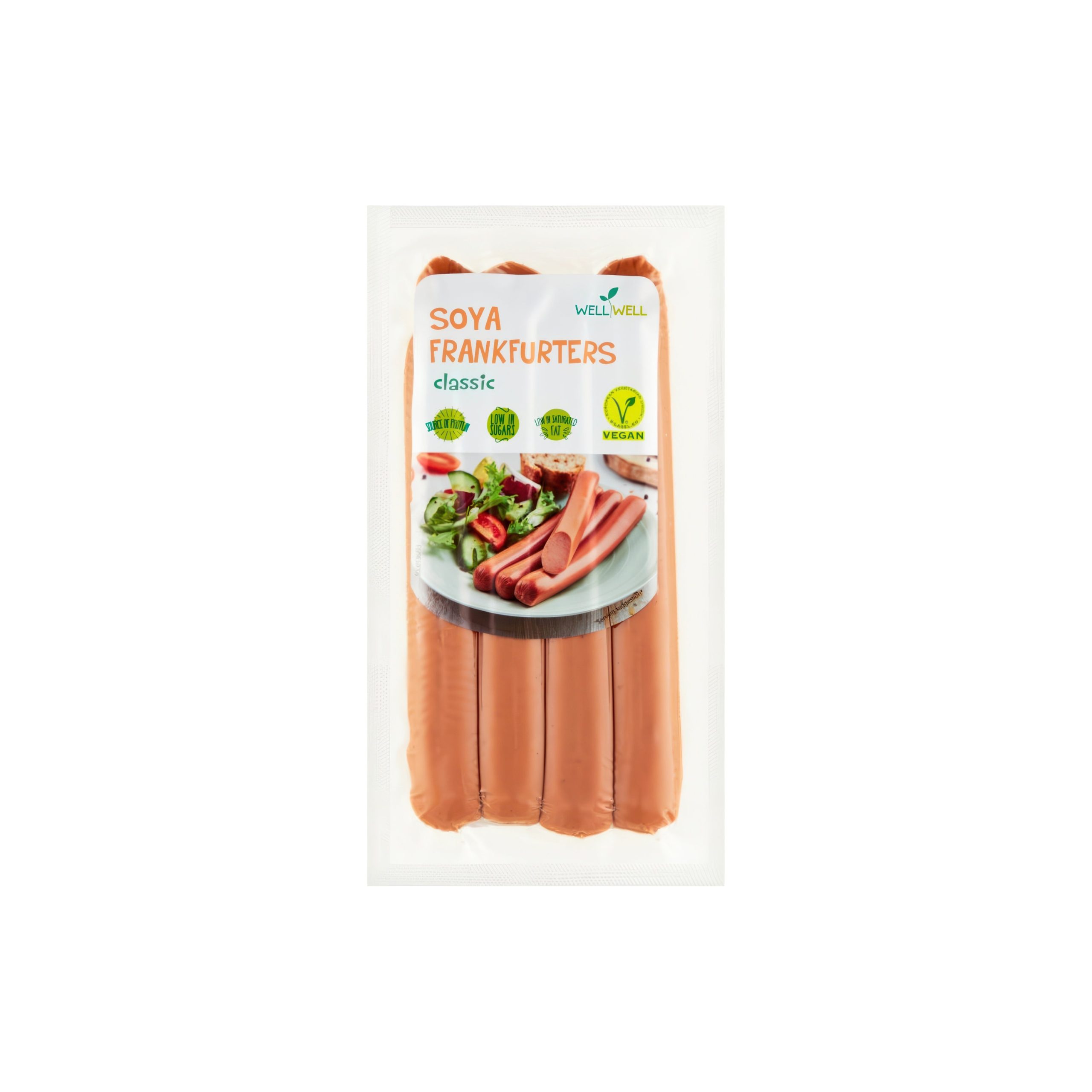 Párky sójové klasik 200 g   WELL WELL Well Well