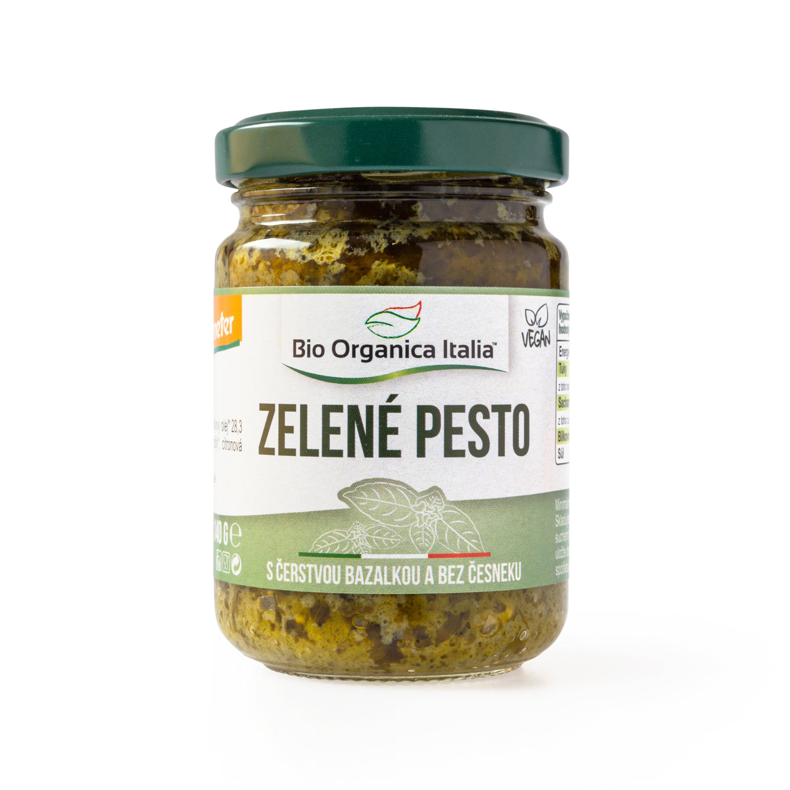 Pesto zelené 140 g BIO   BIO ORGANICA ITALIA Bio organica Italia