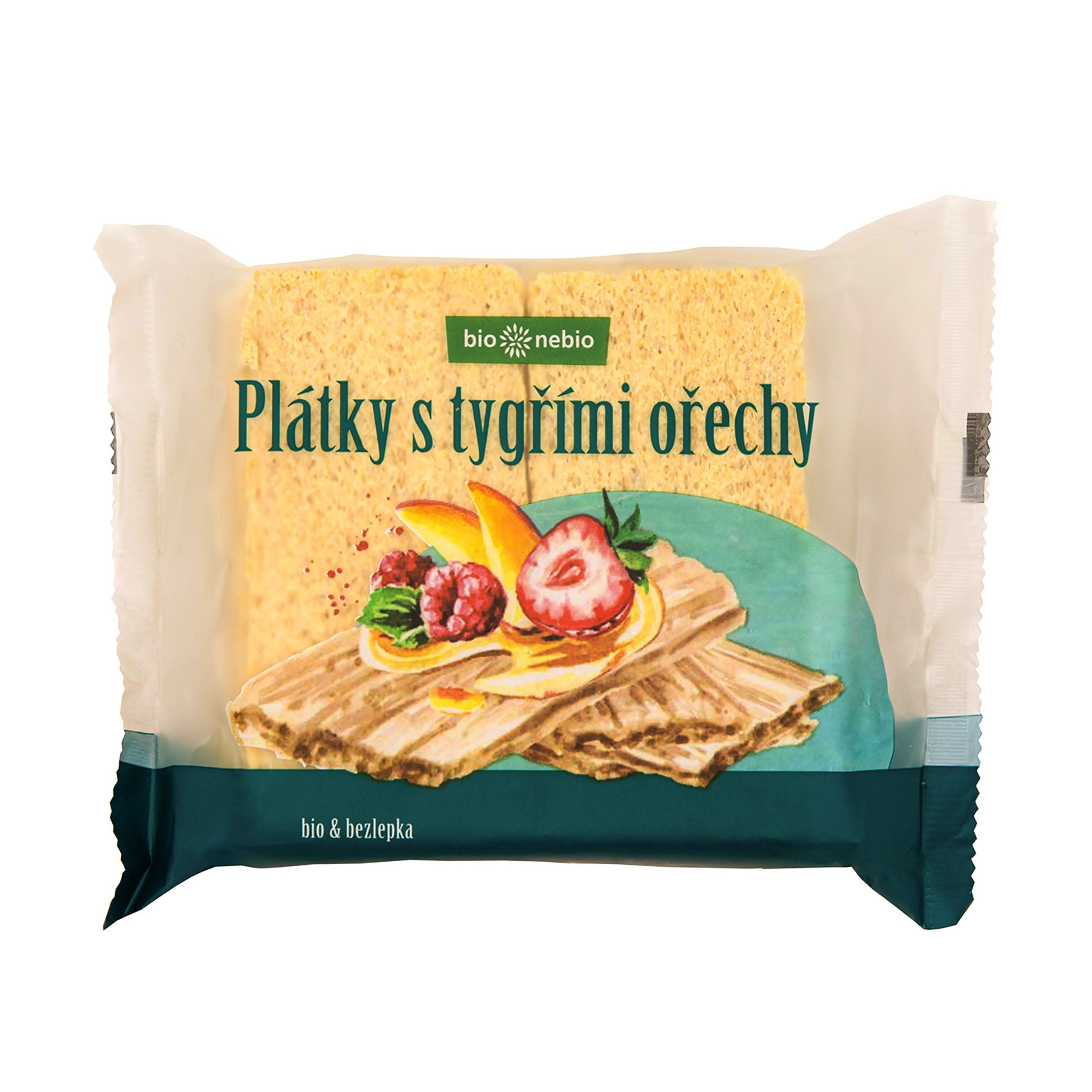 Plátky křupavé s tygřími ořechy 100 g BIO   BIO NEBIO Bio nebio
