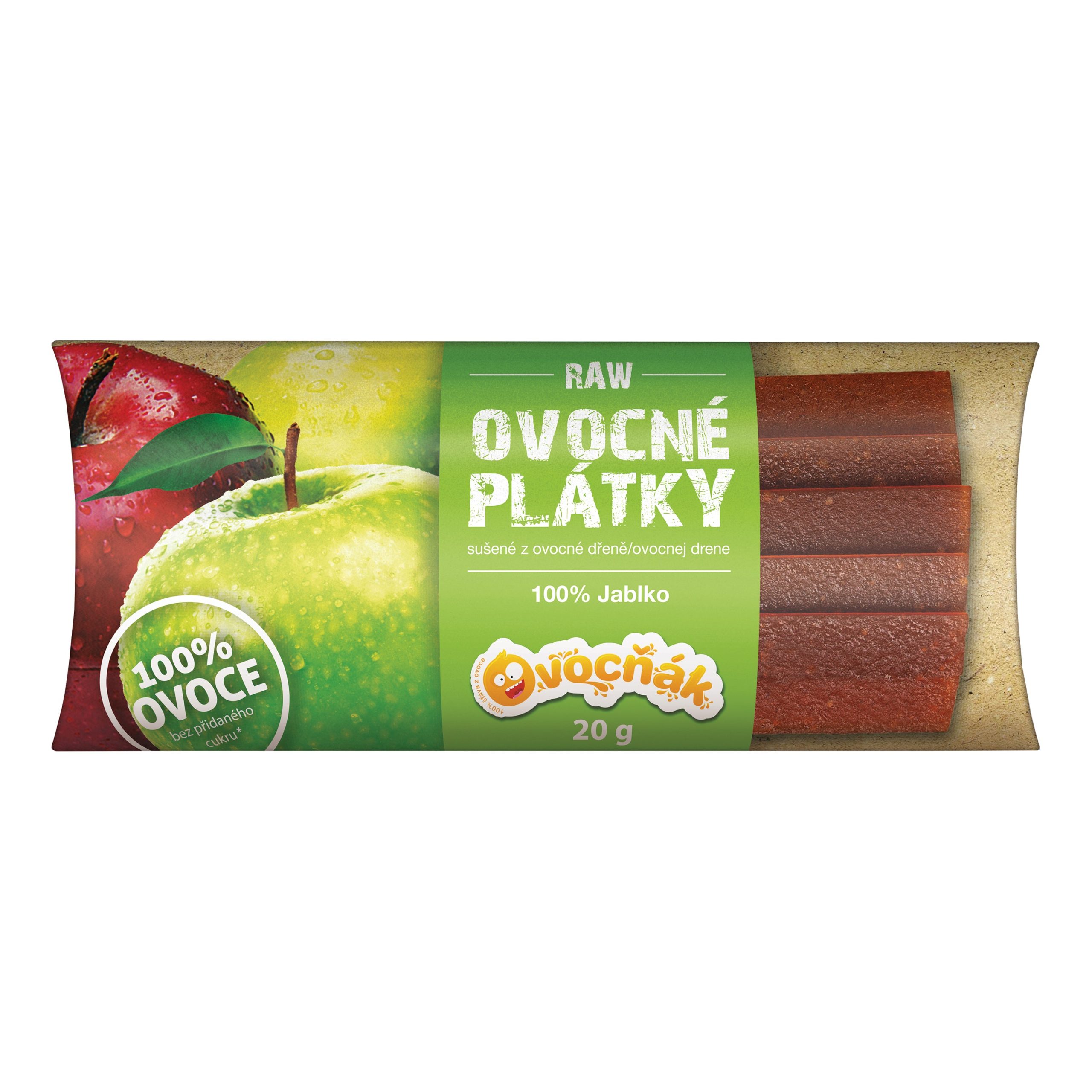 Plátky ovocné jablko 100 % 20 g   OVOCŇÁK Ovocňák