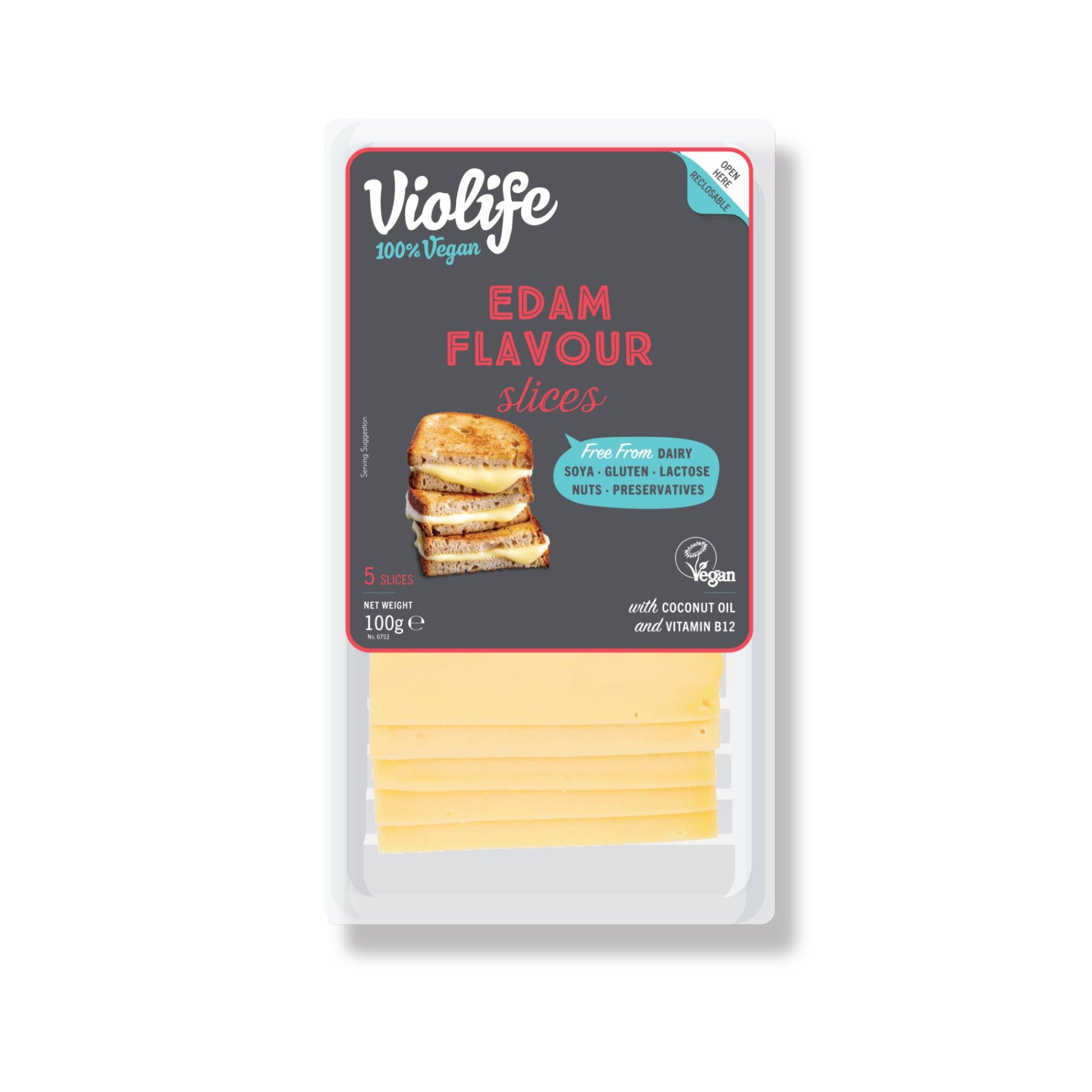 Plátky s příchutí eidam 100 g   VIOLIFE Violife