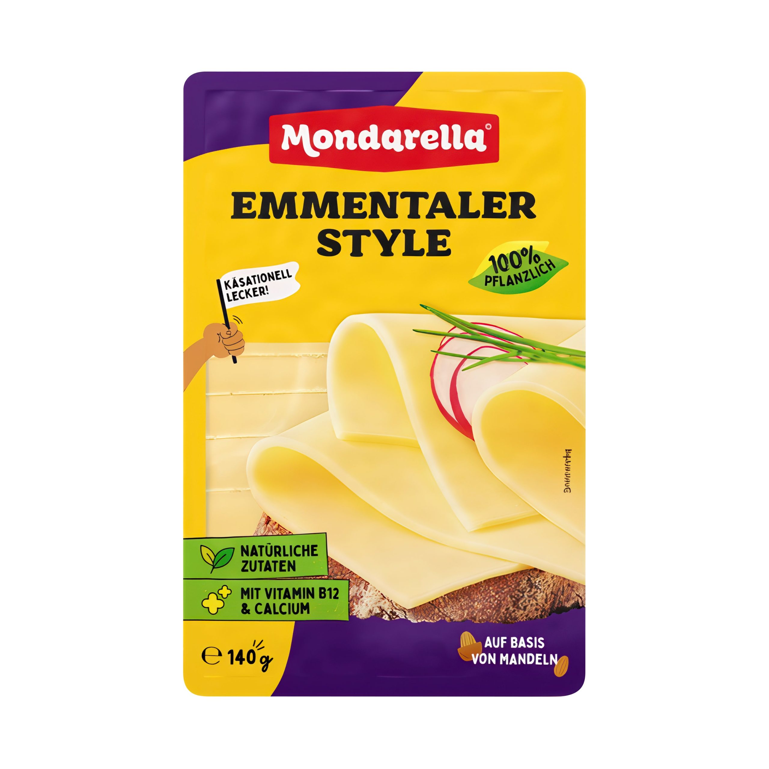 Plátky s příchutí ementálu 140 g   MONDARELLA Mondarella
