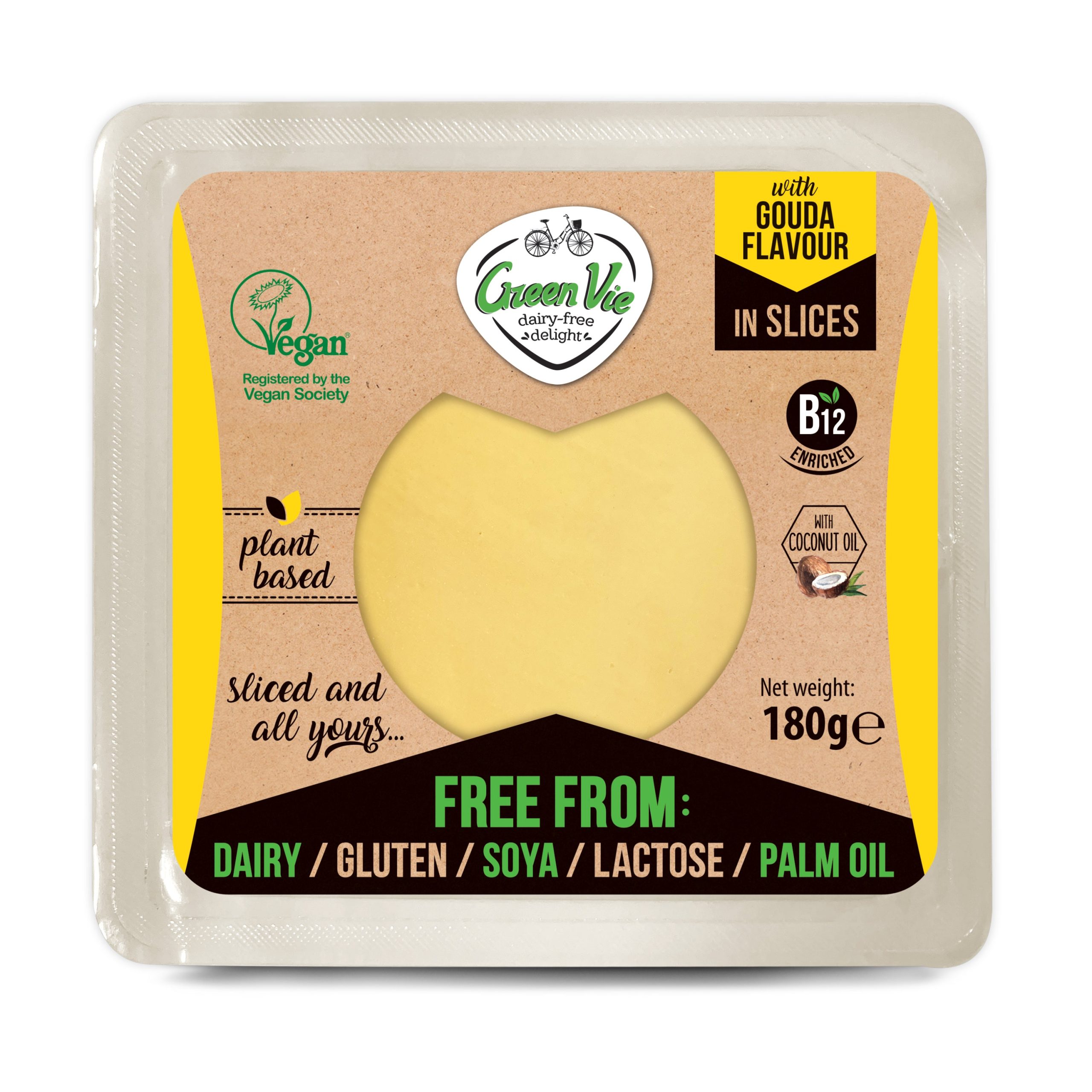 Plátky s příchutí goudy 180 g   GREENVIE Greenvie