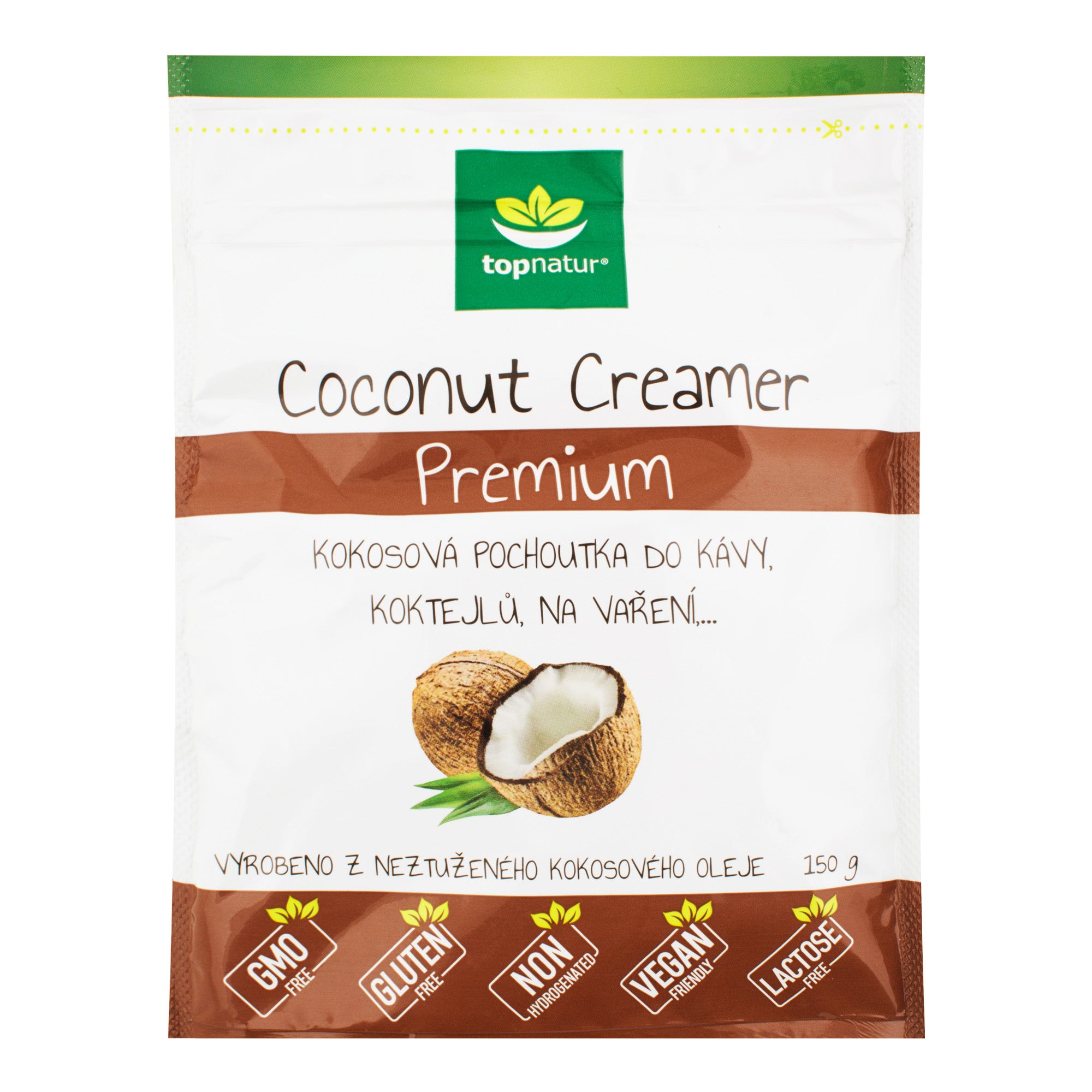 Pochoutka Coconut Creamer Premium 150 g   TOPNATUR Topnatur