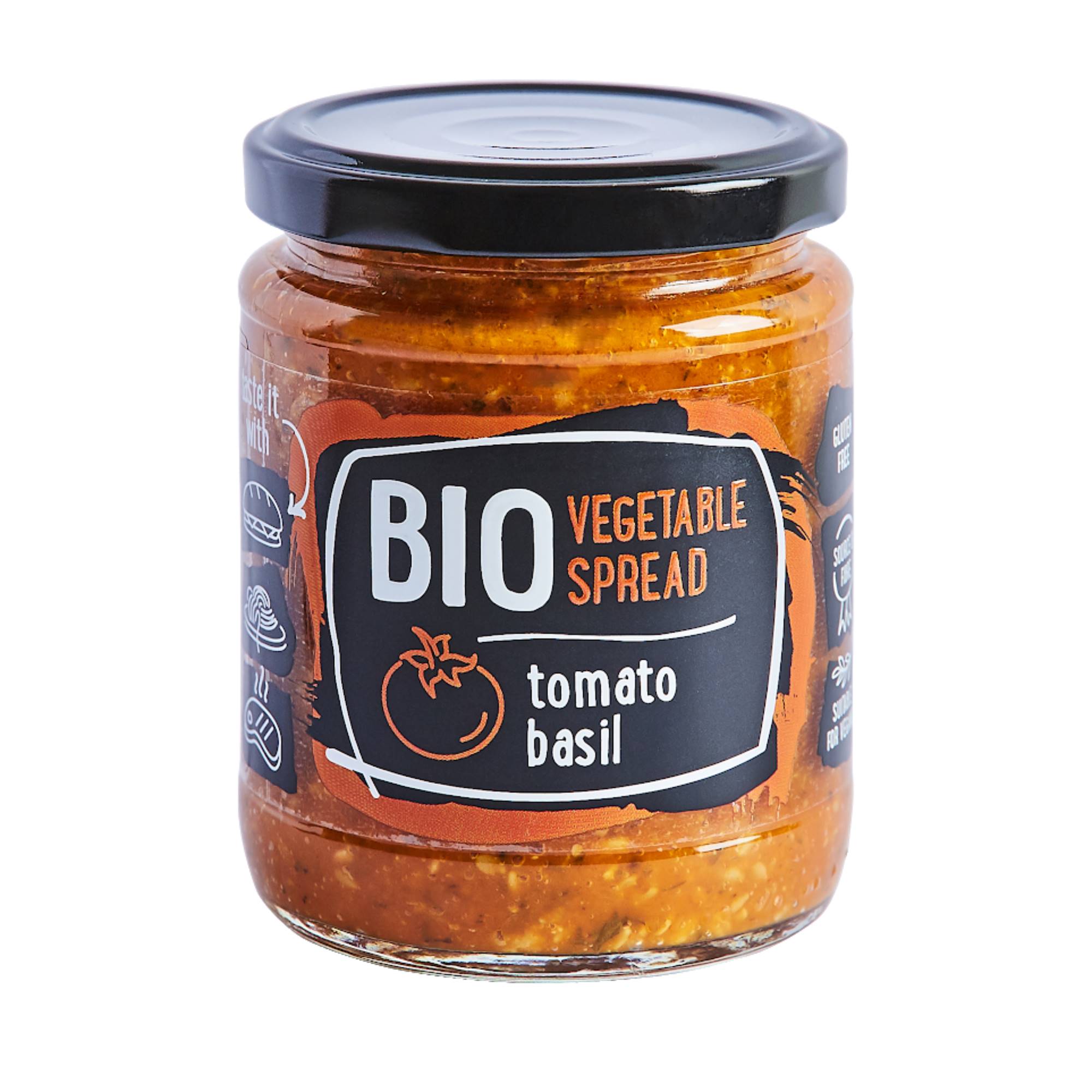 Pomazánka rajčatová s bazalkou 235 g BIO   RUDOLFS Rudolfs
