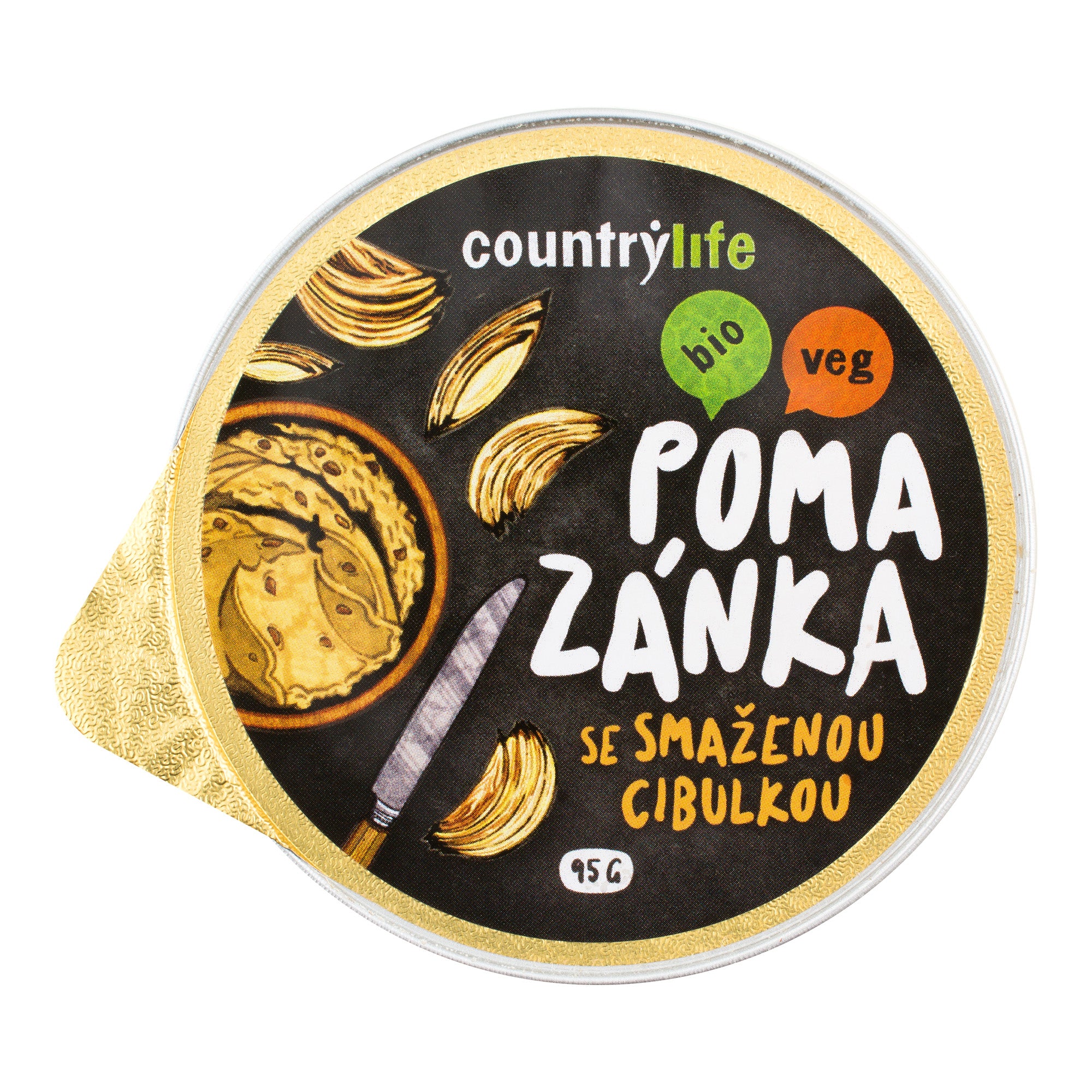Pomazánka se smaženou cibulkou 95 g BIO   COUNTRY LIFE Country Life