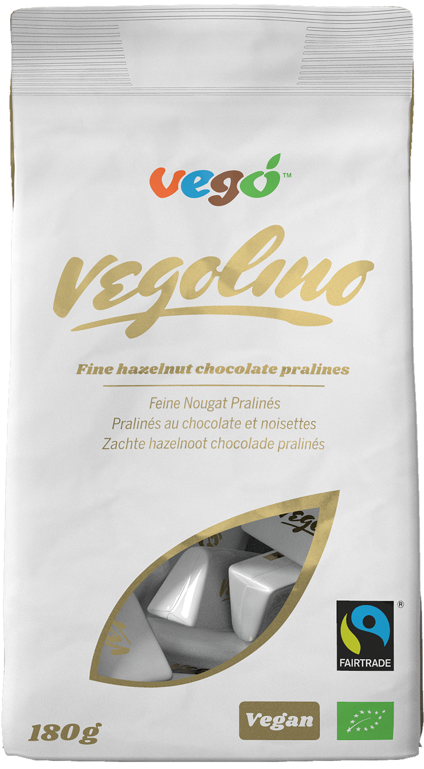 Pralinky nugátové 180 g BIO   VEGO Vego