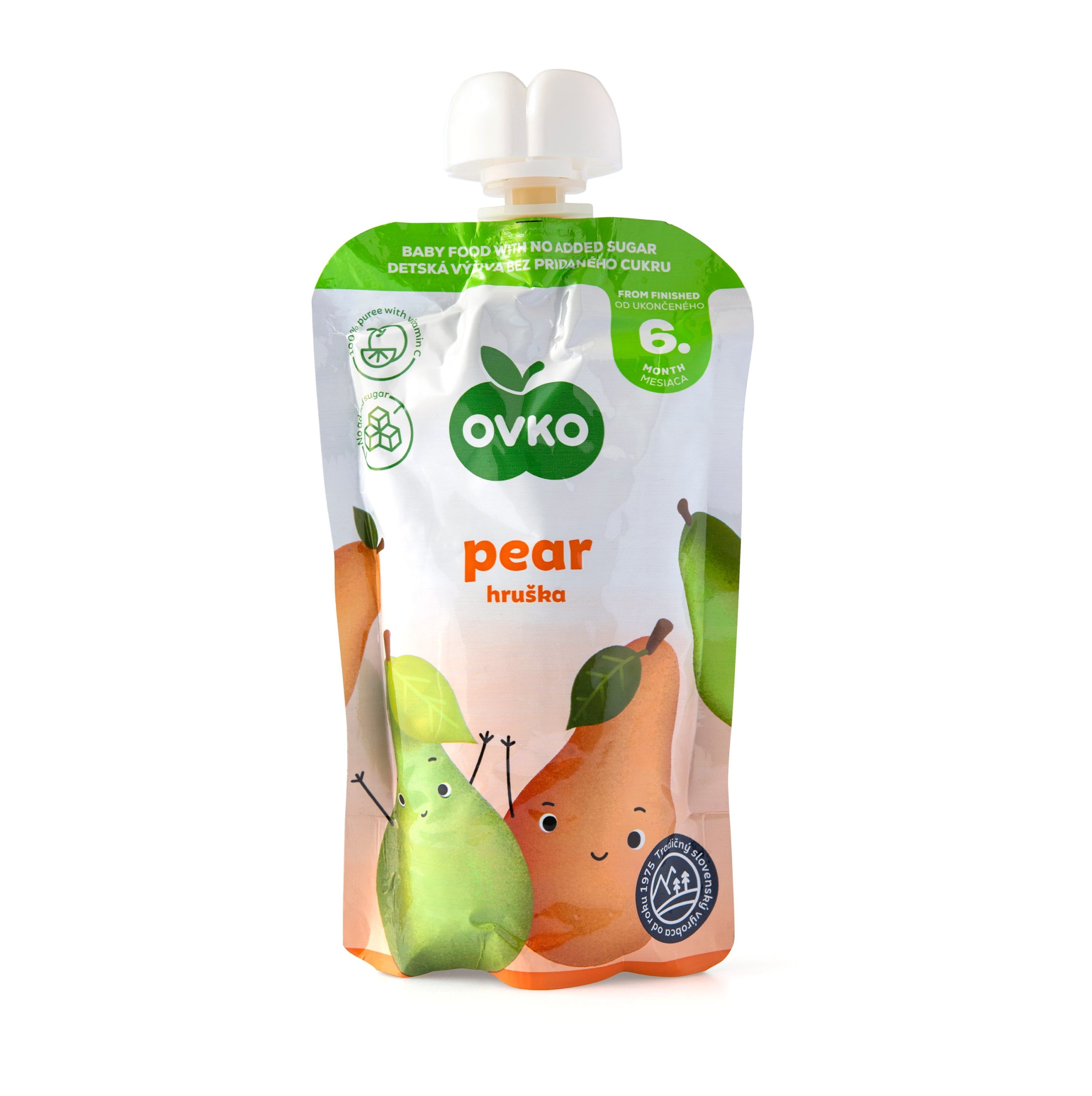 Příkrm hruška - kapsička 120 g   OVKO Novofruct
