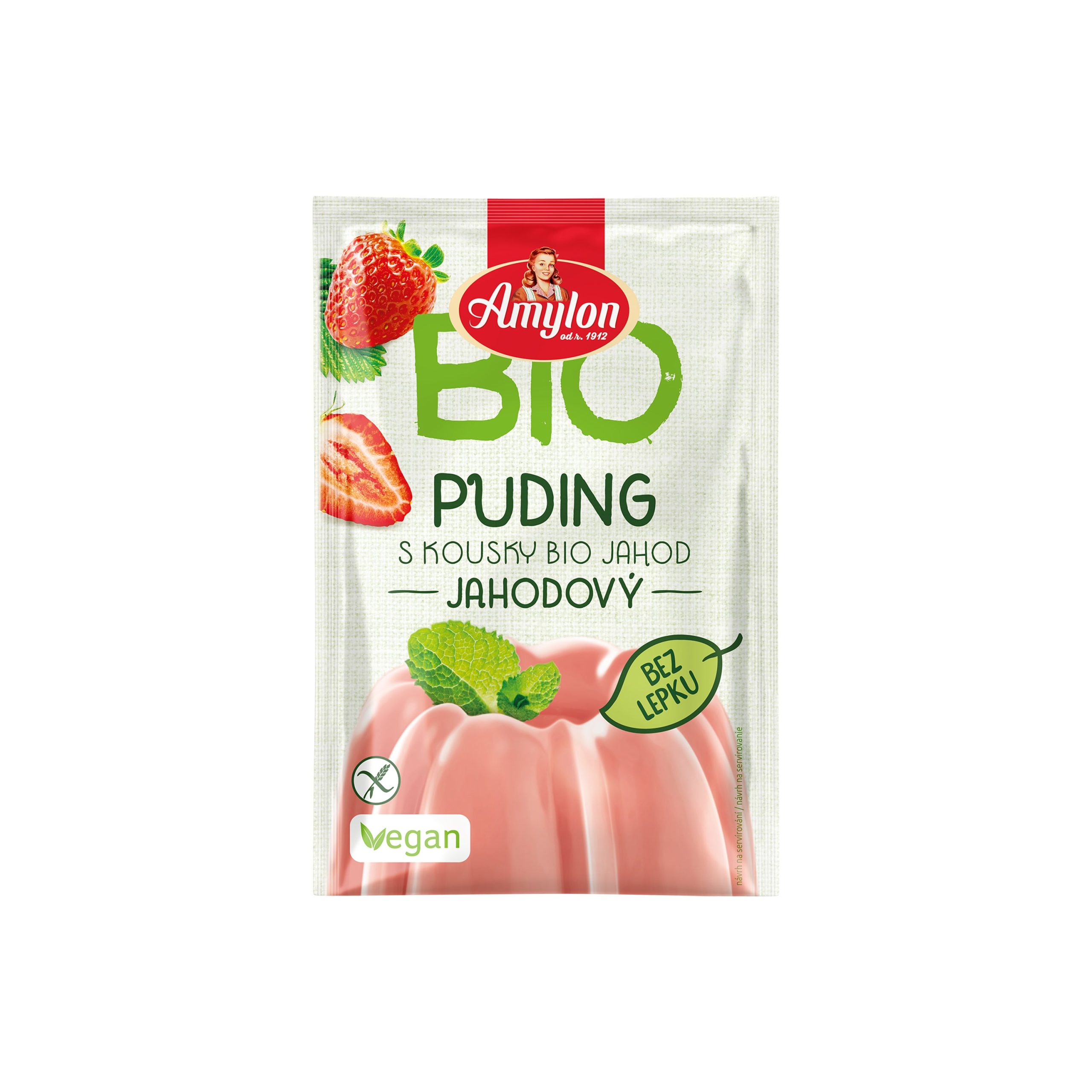Pudink jahodový bezlepkový 40 g BIO   AMYLON Amylon