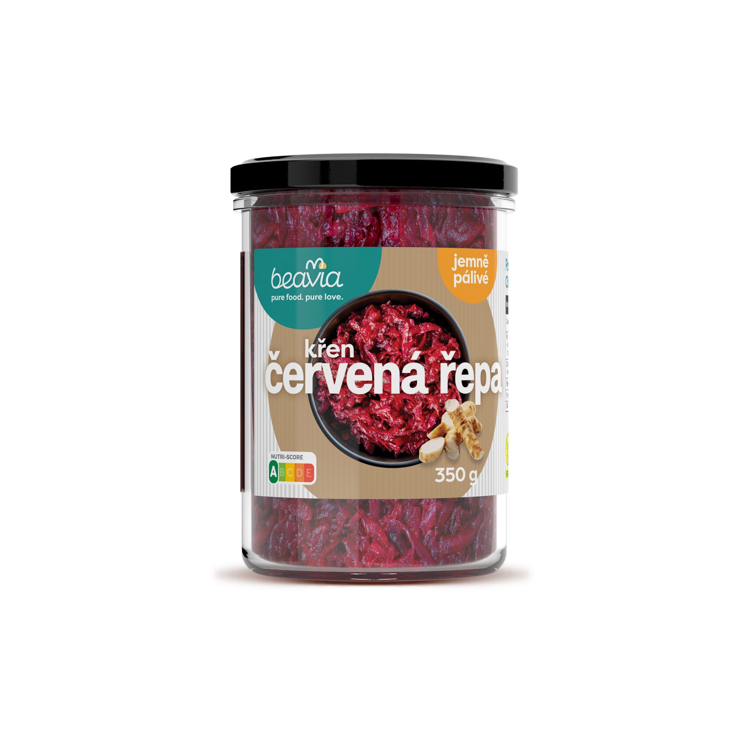 Řepa červená fermentovaná s křenem pasterovaná 350 g   I LOVE HUMMUS/BEAVIA I Love Hummus