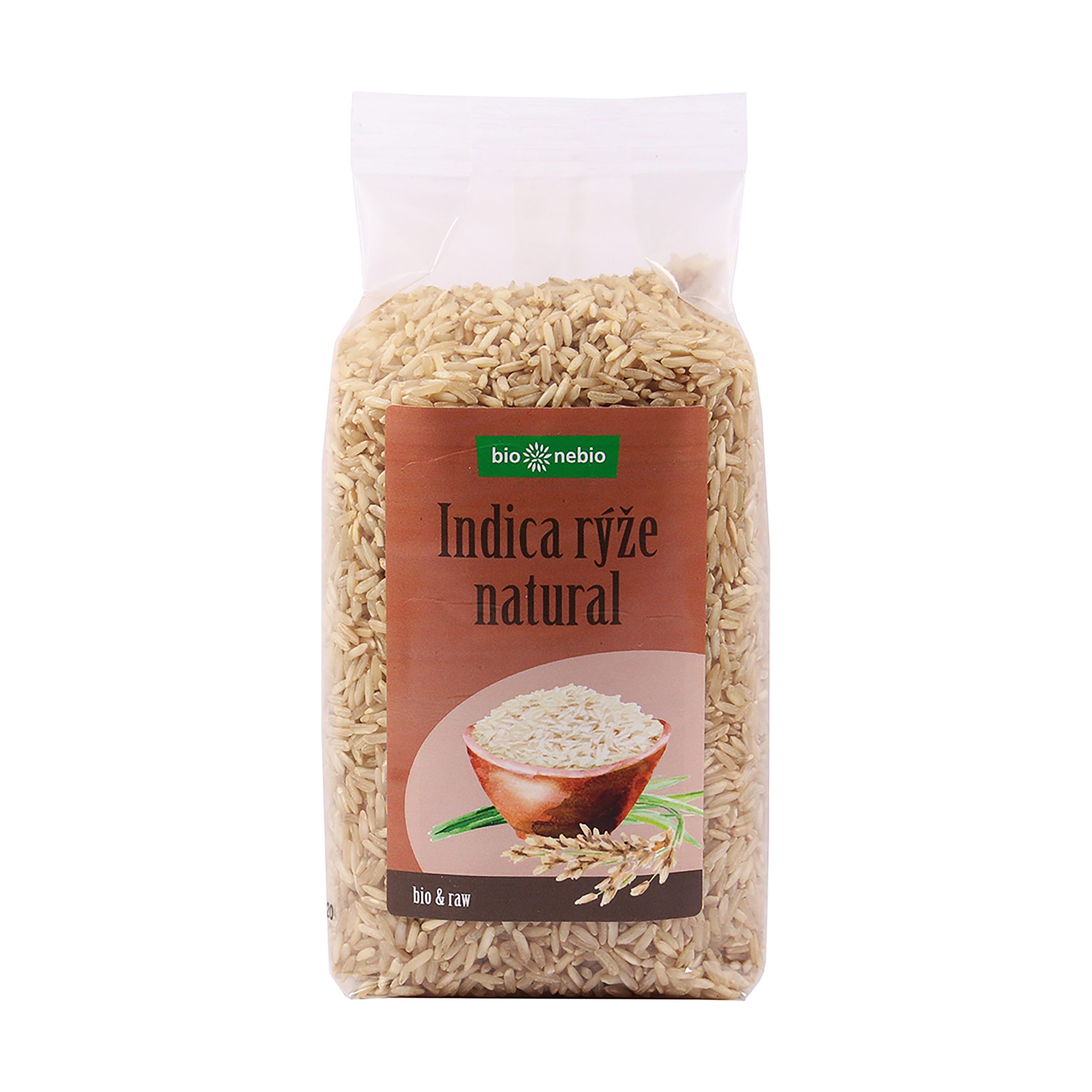 Rýže dlouhozrnná indica natural 500 g BIO   BIO NEBIO Bio nebio