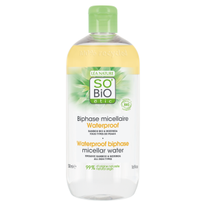 SO&rsquo;BiO &eacute;tic Voda micel&aacute;rn&iacute; dvouf&aacute;zov&aacute; - Pur BAMBOO BIO (500 ml) - s organick&yacute;m bambusem a moringou SO&rsquo;BiO