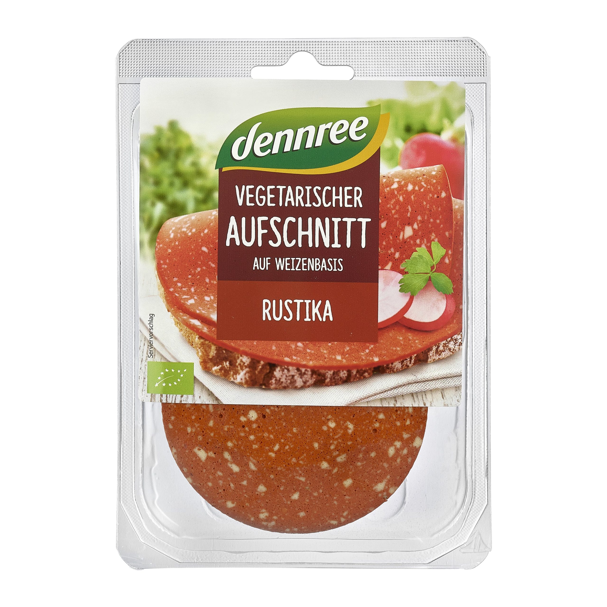 Salám vegetariánský Rustika 80 g BIO   DENNREE Dennree