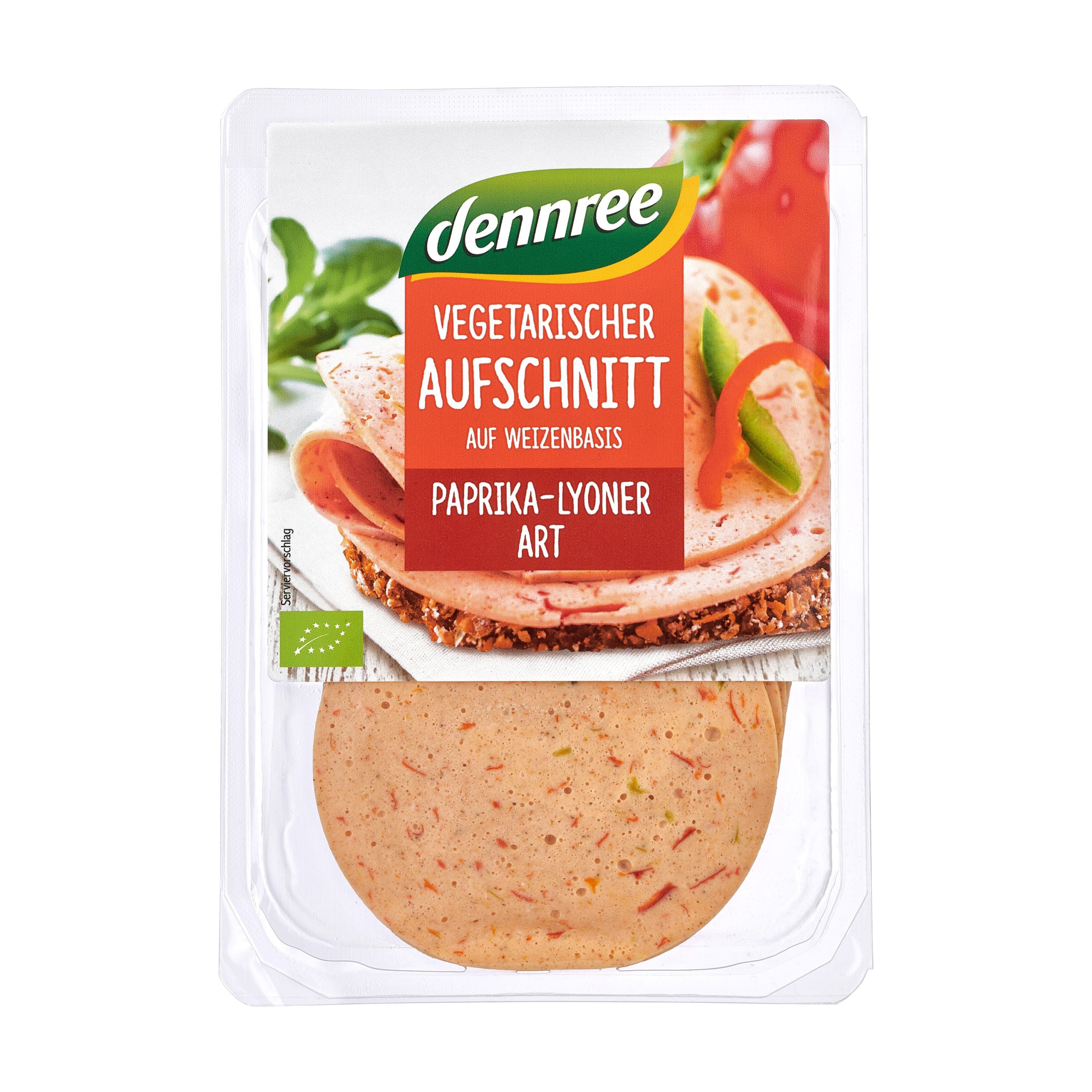 Salám vegetariánský s paprikou 80 g BIO   DENNREE Dennree