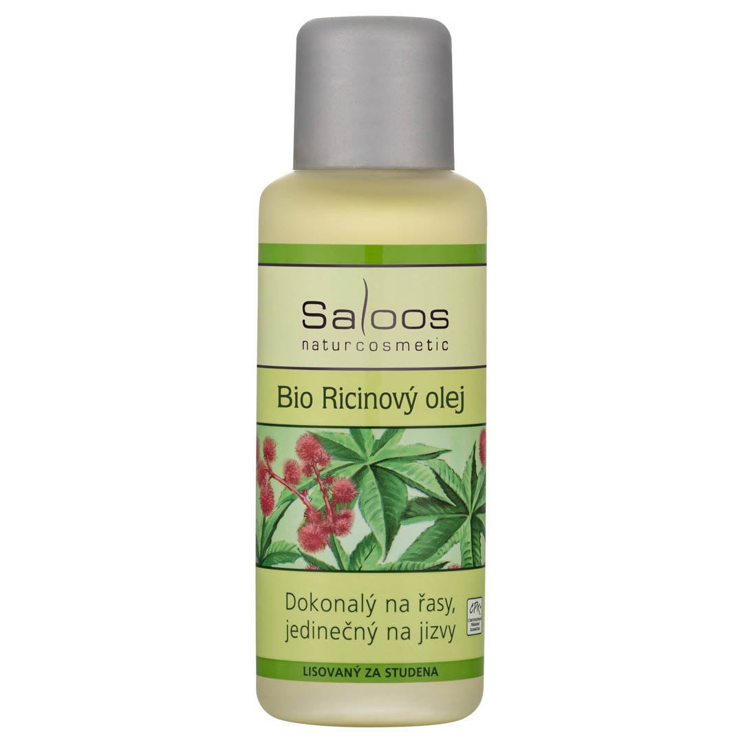 Saloos Ricinový olej BIO (50 ml) - pošk. obal - vhodný pro regeneraci a zvláčnění kůže Saloos