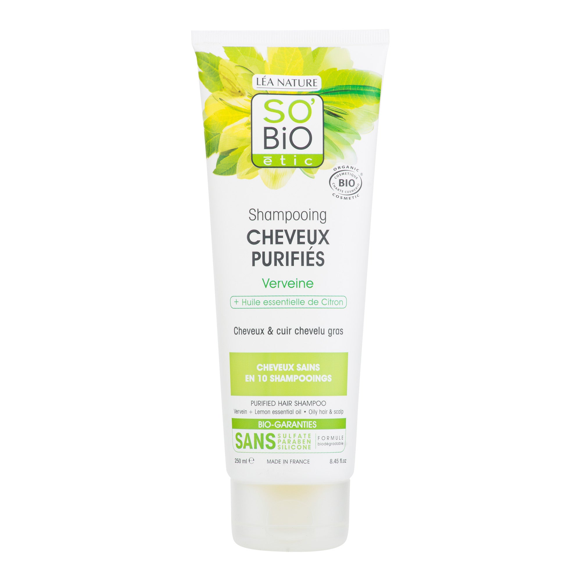 Šampon jemný verbena-citron 250 ml  BIO   SO’BiO étic SO’BiO étic