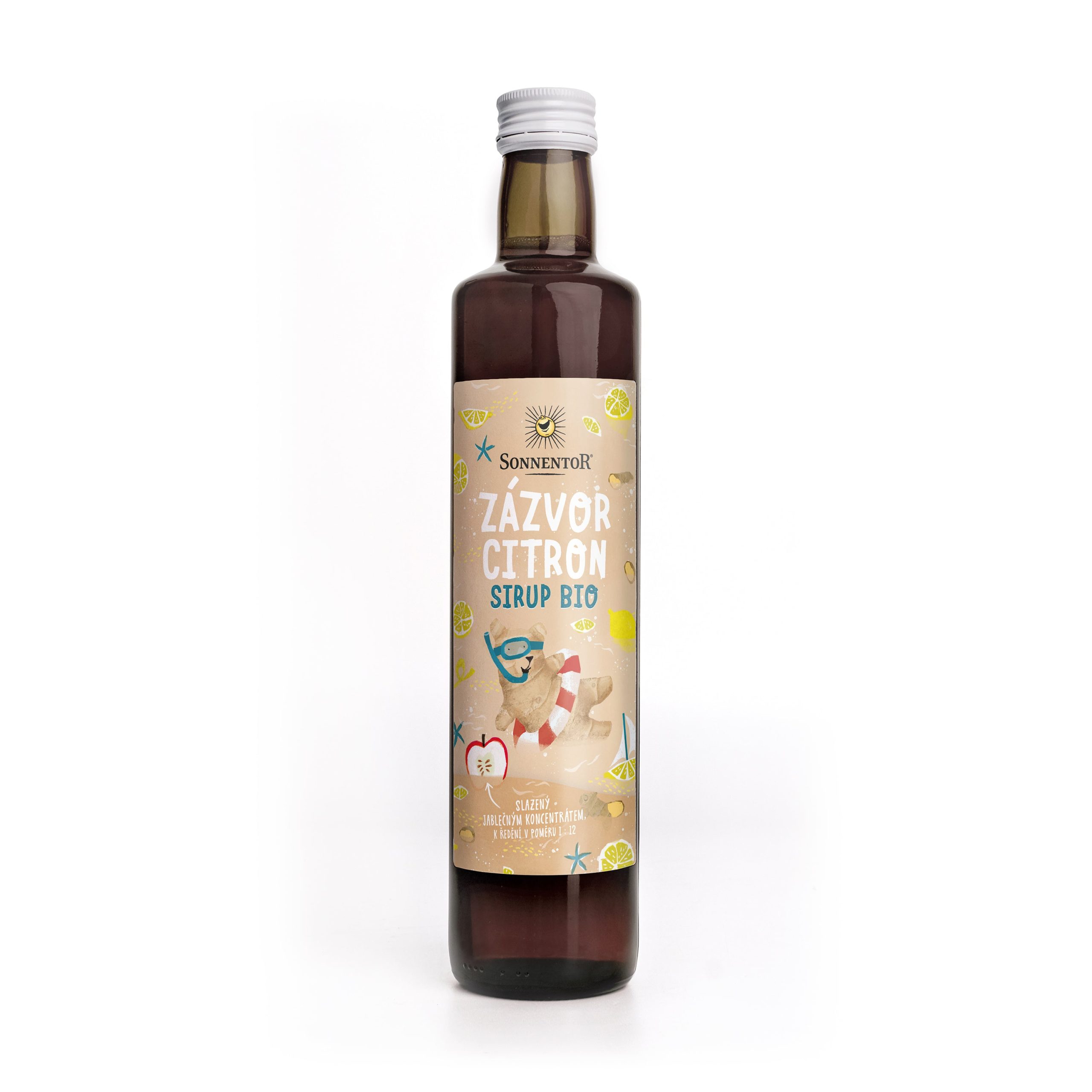 Sirup zázvor - citron 500 ml BIO   SONNENTOR Sonnentor