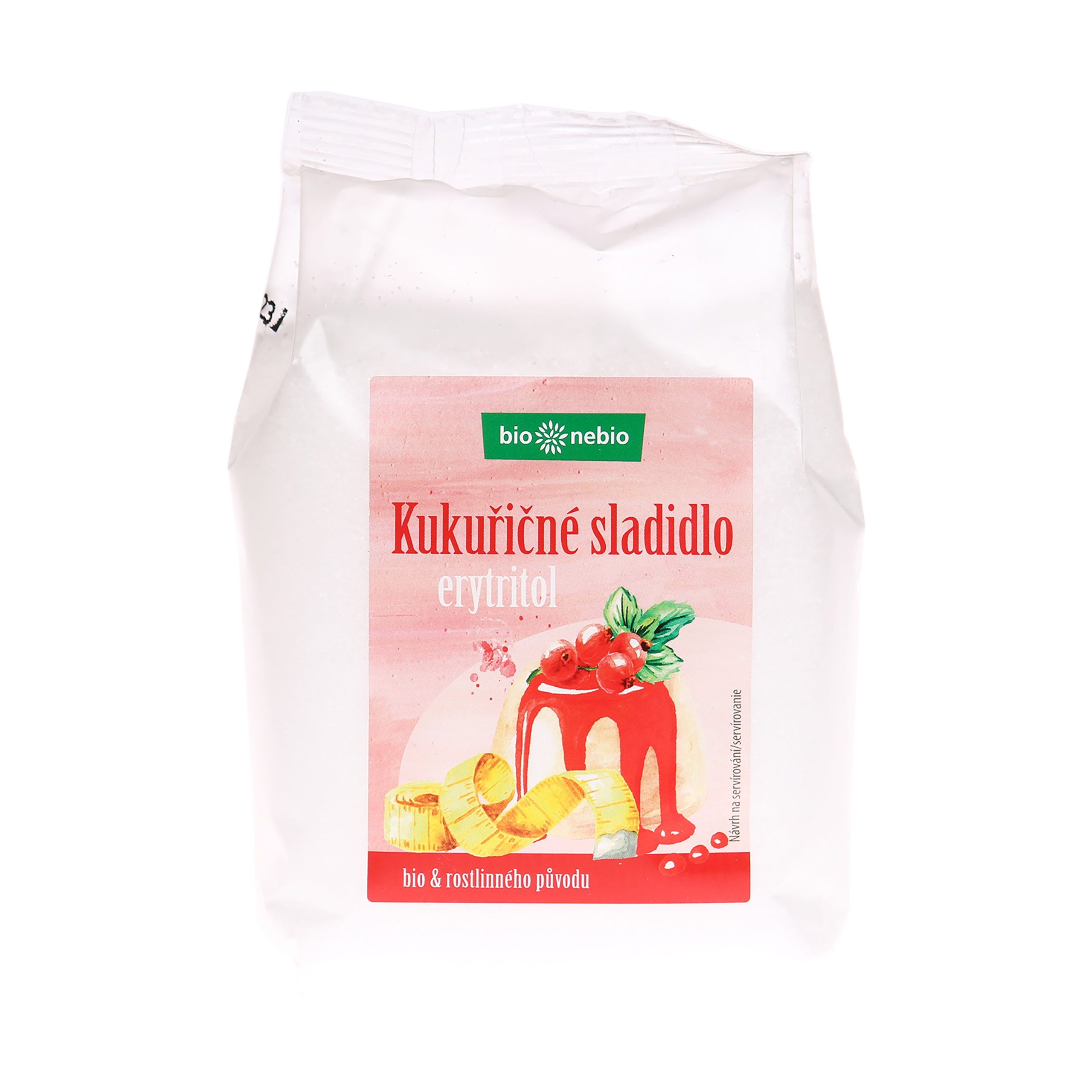 Sladidlo kukuřičné erytritol 500 g BIO   BIO NEBIO Bio nebio